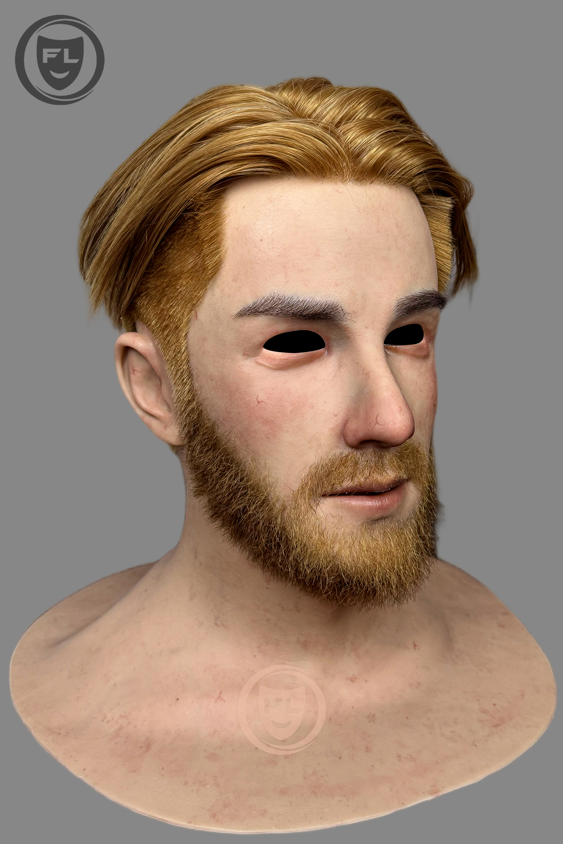 Aihua Ultra Realistic Silicone Mask – Full Head Cosplay, Halloween & Film Prop