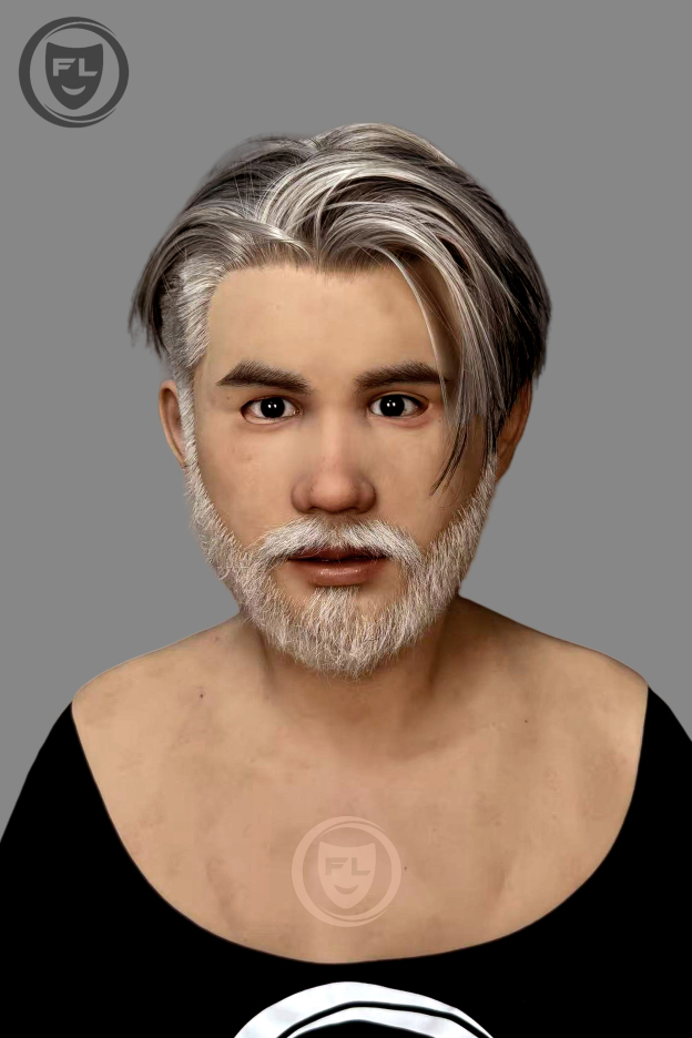 Bill silicone mask front view