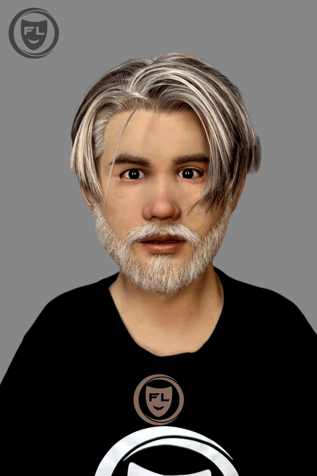 Bill male silicone mask cosplay wear