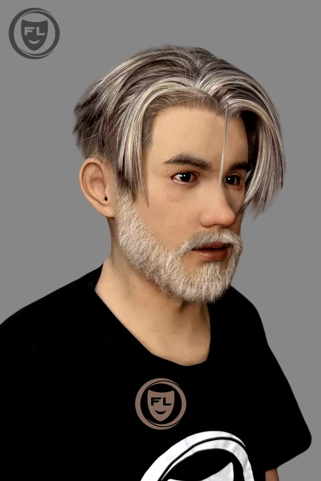 Punk style male silicone disguise mask