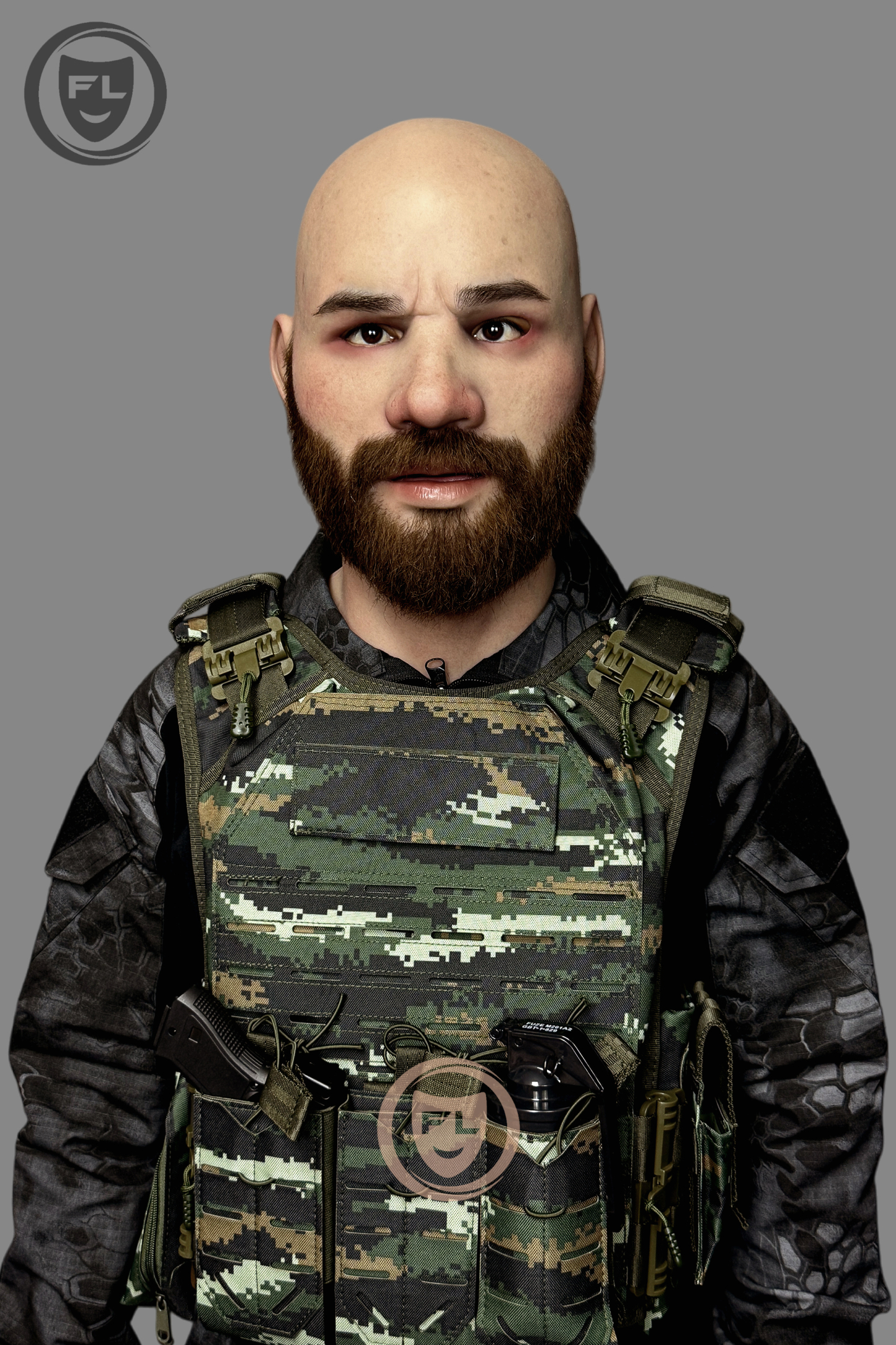 Arthur  Ultra Realistic Silicone Mask – Full Head Cosplay, Halloween & Movie Prop