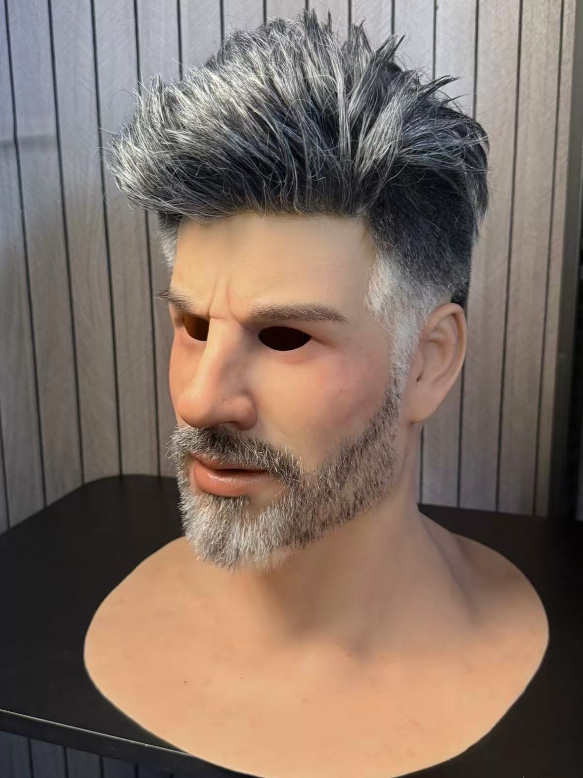 Old man handsome mask