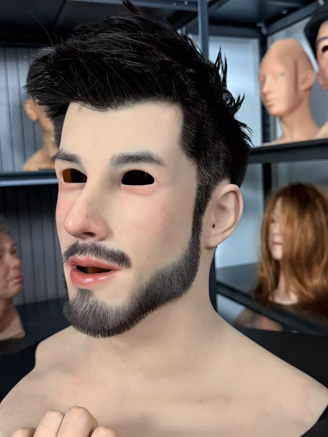 Attractive man with a charming beard