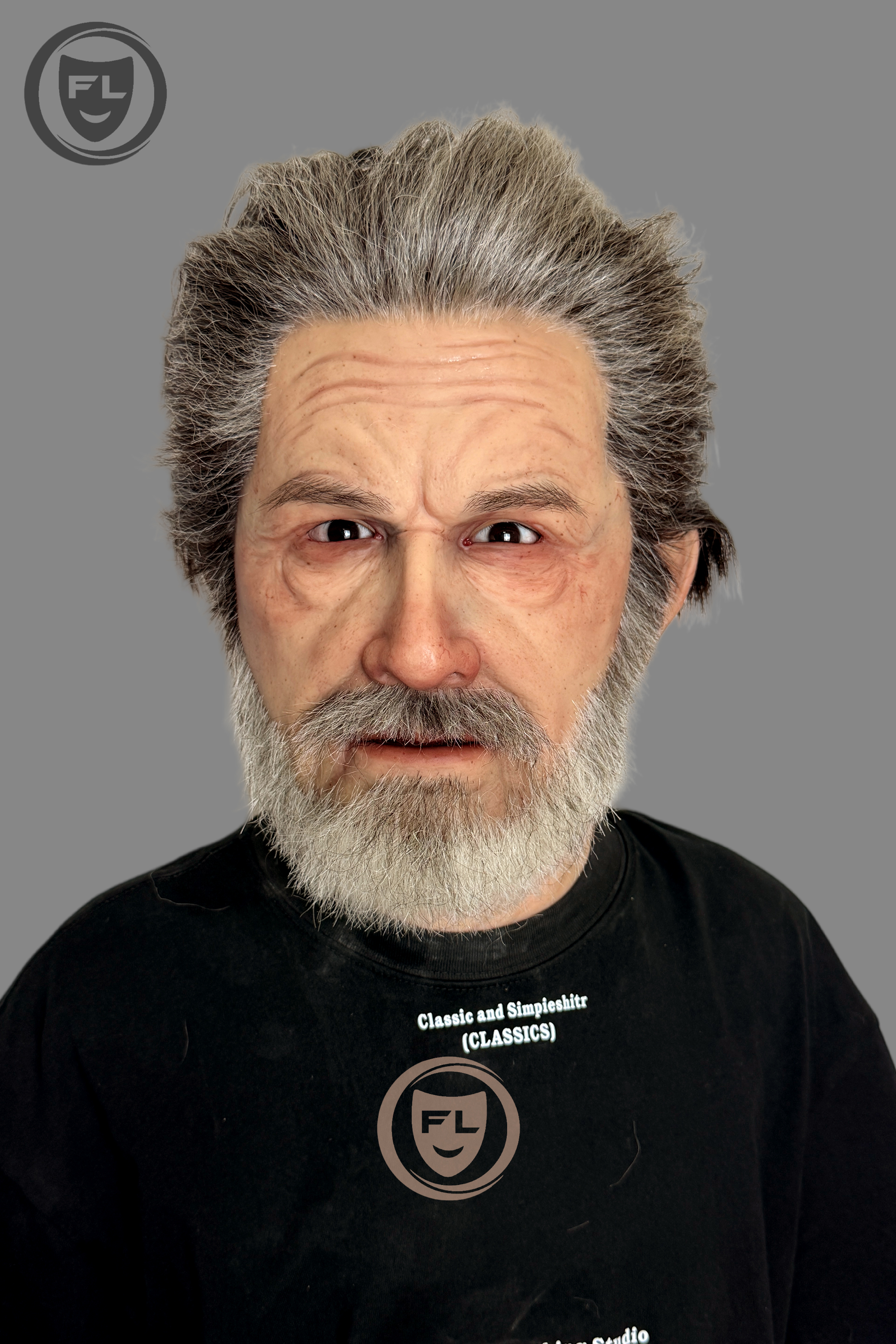 Ultra Realistic Old Man Silicone Mask – Full Head Disguise