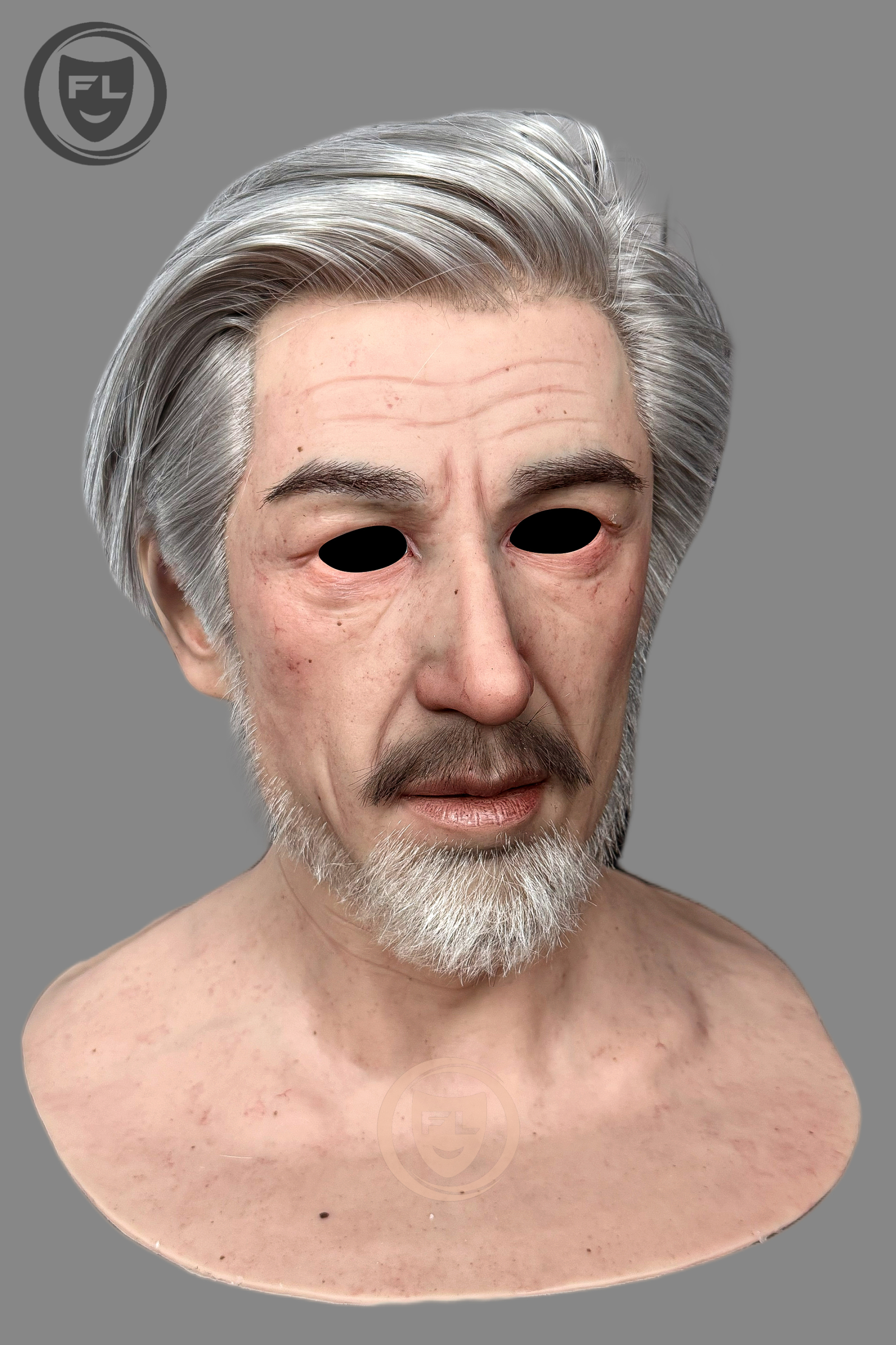 Babylon Ultra Realistic Silicone Mask – Full Head Male Cosplay & Halloween Prop