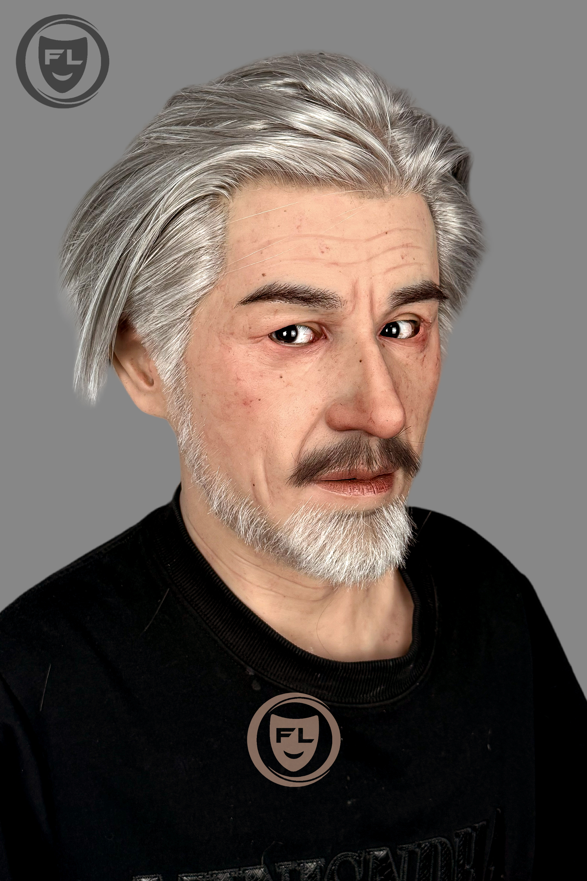 Babylon Ultra Realistic Silicone Mask – Full Head Male Cosplay & Halloween Prop