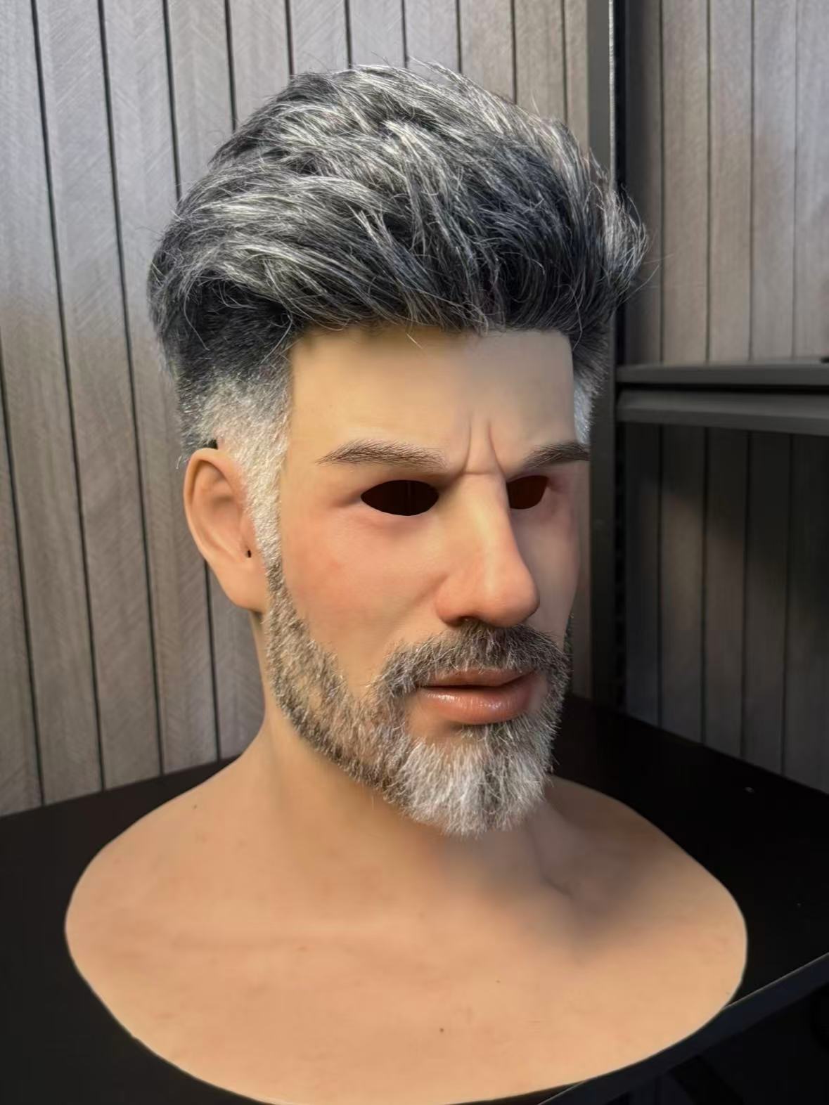 Old man handsome mask