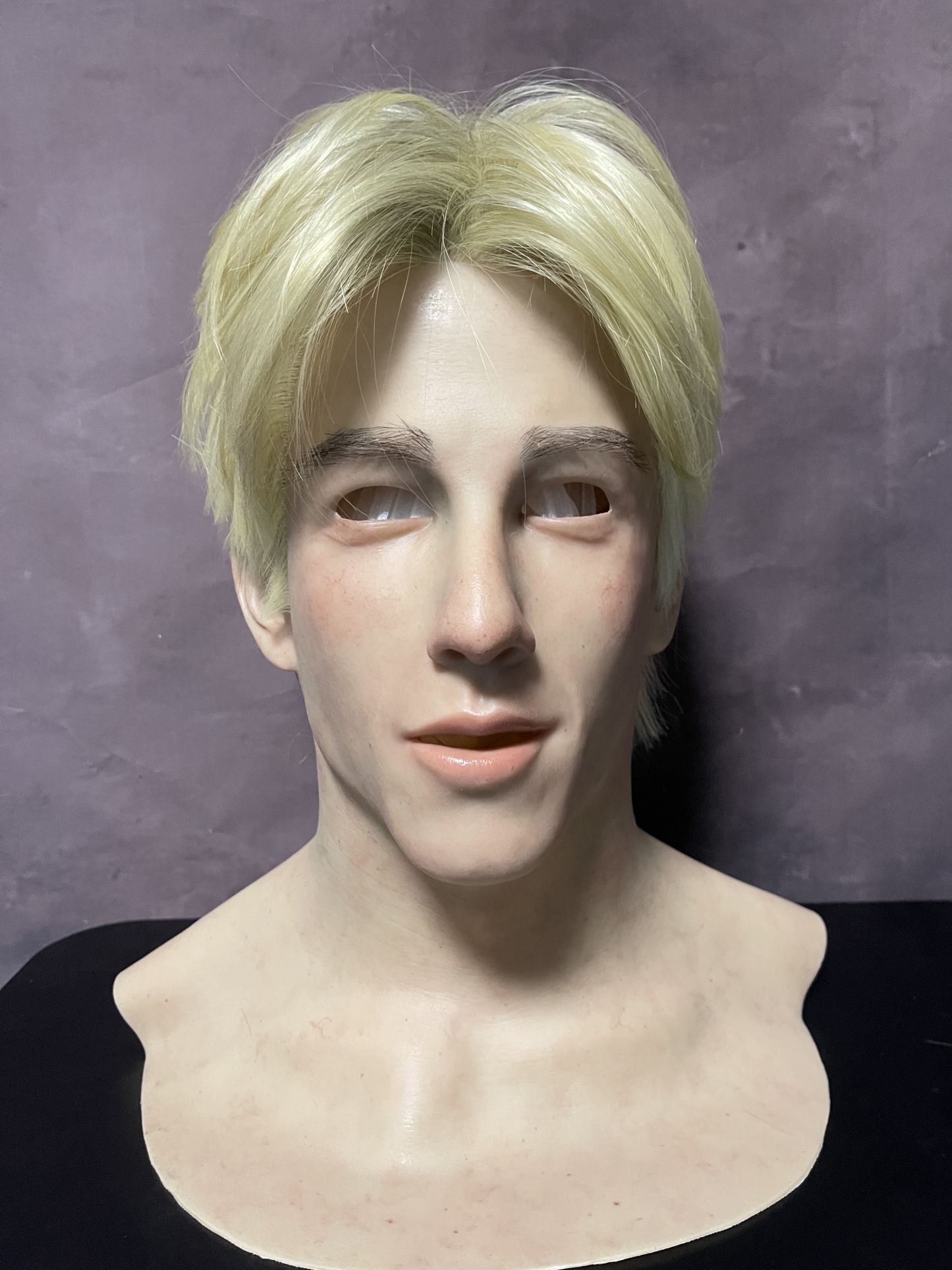 Handsome man silicone mask