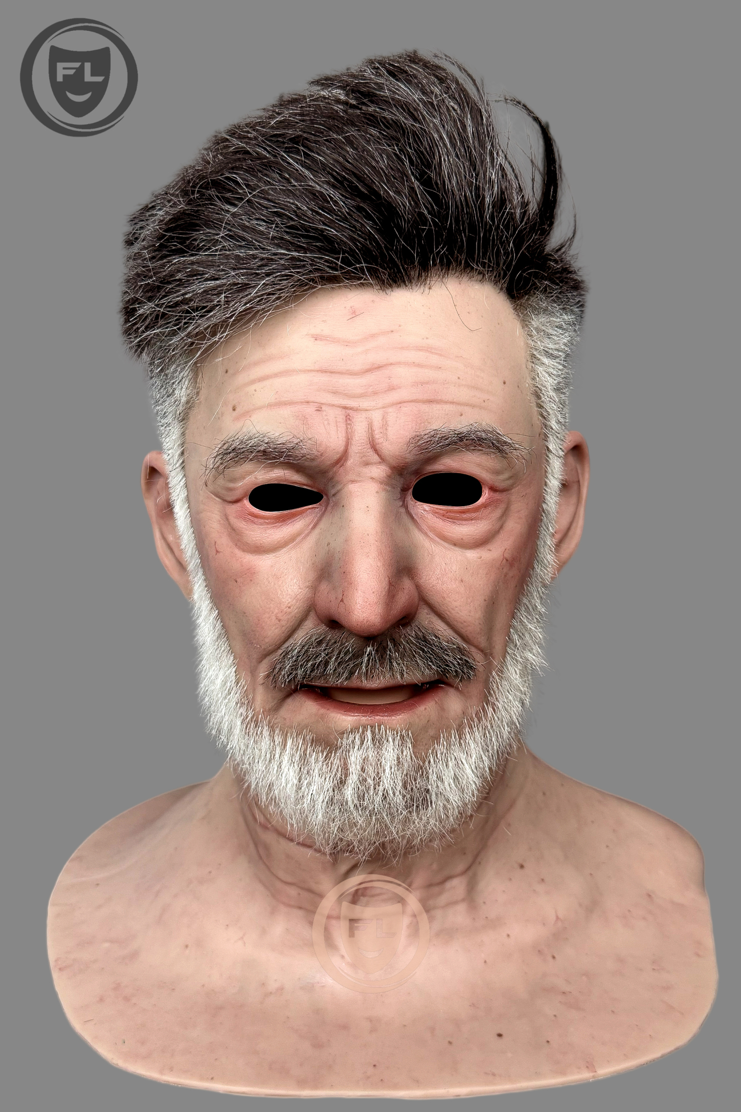 Ente Ultra Realistic Silicone Mask – Full Head Elderly Male Cosplay & Film Prop