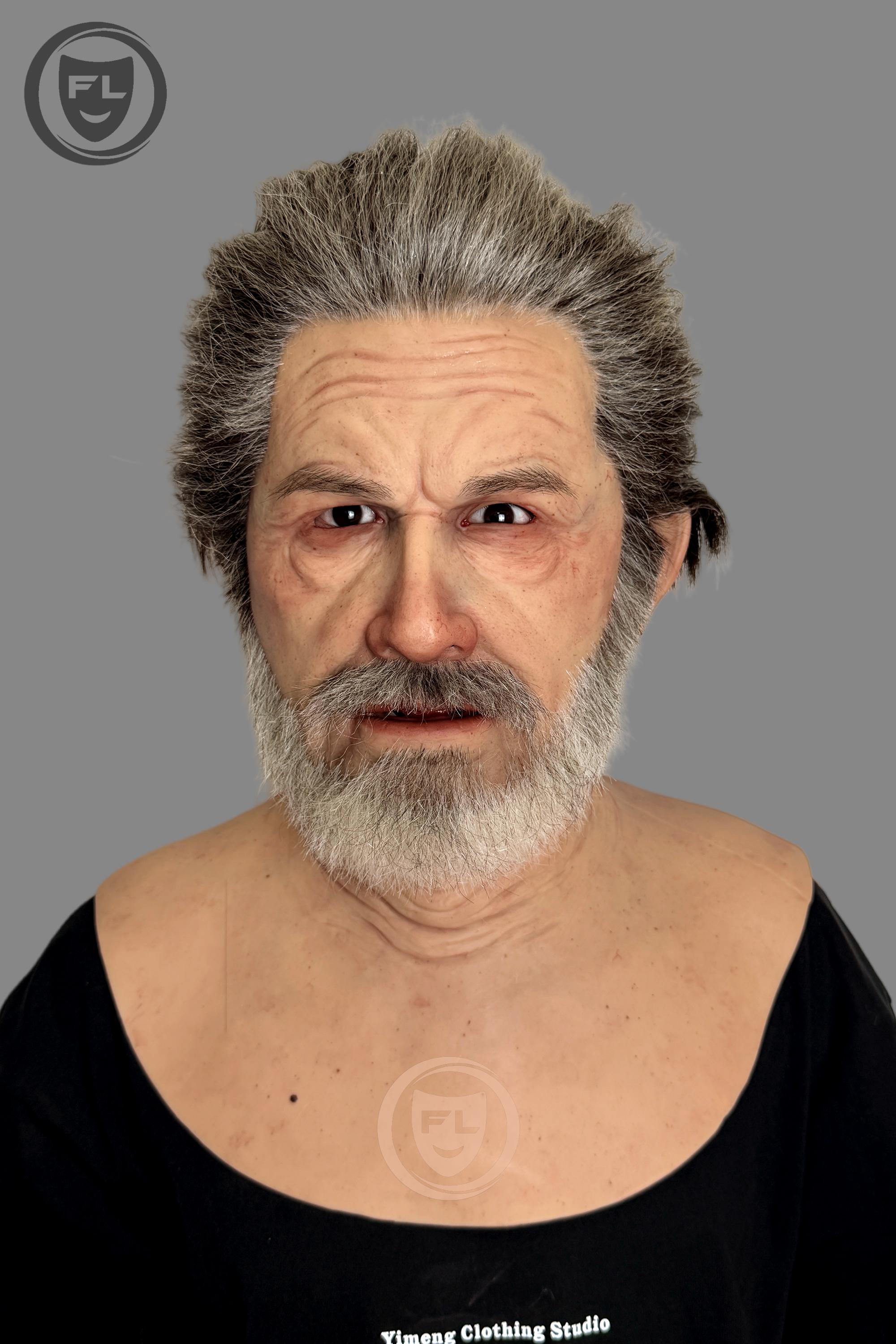 Ultra Realistic Old Man Silicone Mask – Full Head Disguise
