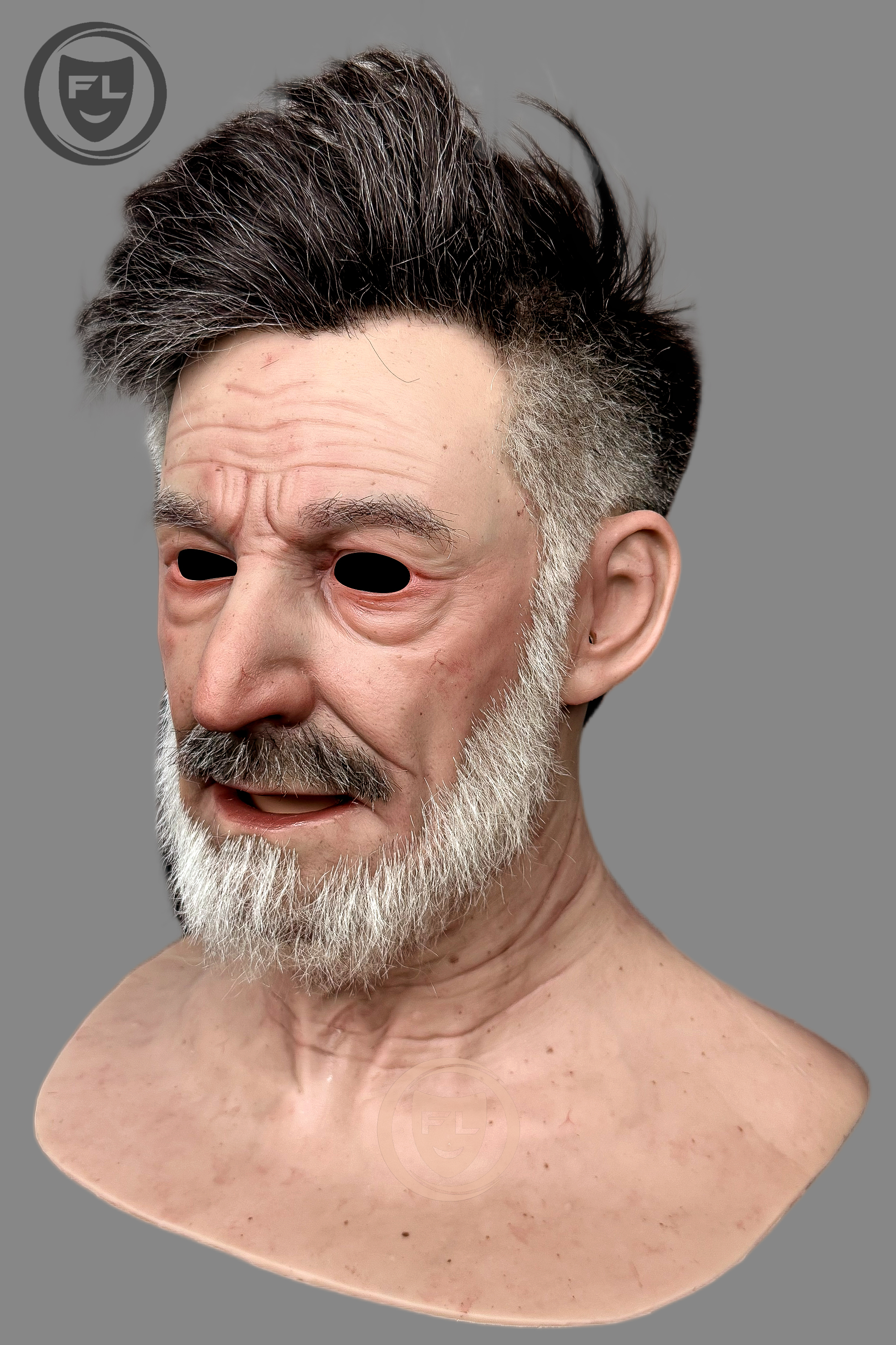 Ente Ultra Realistic Silicone Mask – Full Head Elderly Male Cosplay & Film Prop