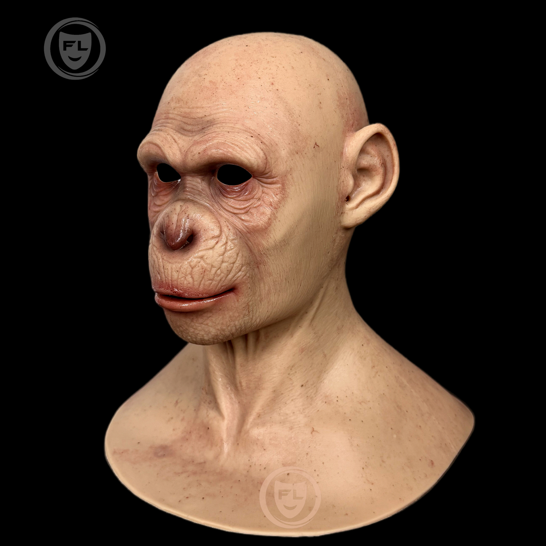 Human Monkey Hybrid Silicone Mask | Ultra Realistic Full Head Cosplay Mask