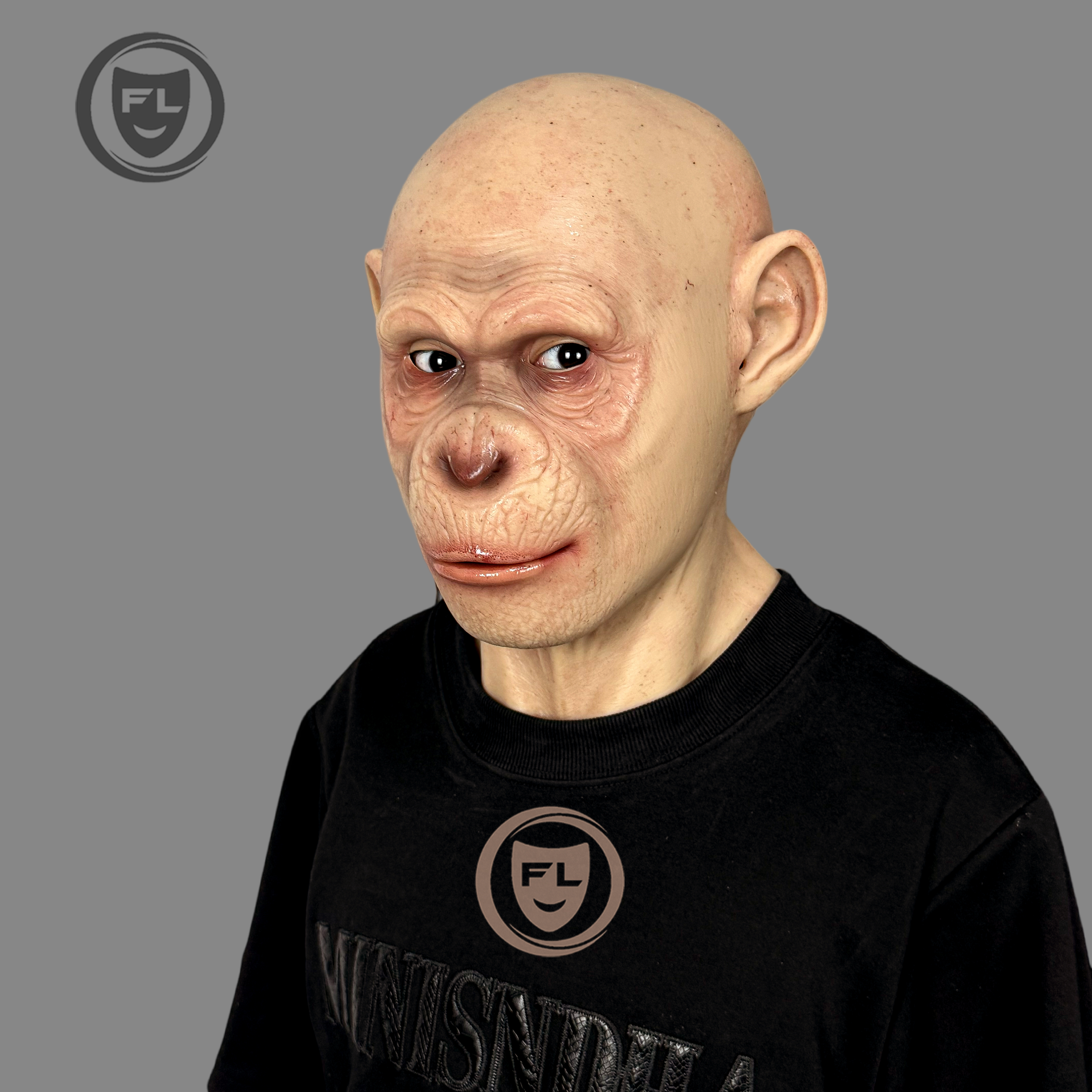 Human Monkey Hybrid Silicone Mask | Ultra Realistic Full Head Cosplay Mask
