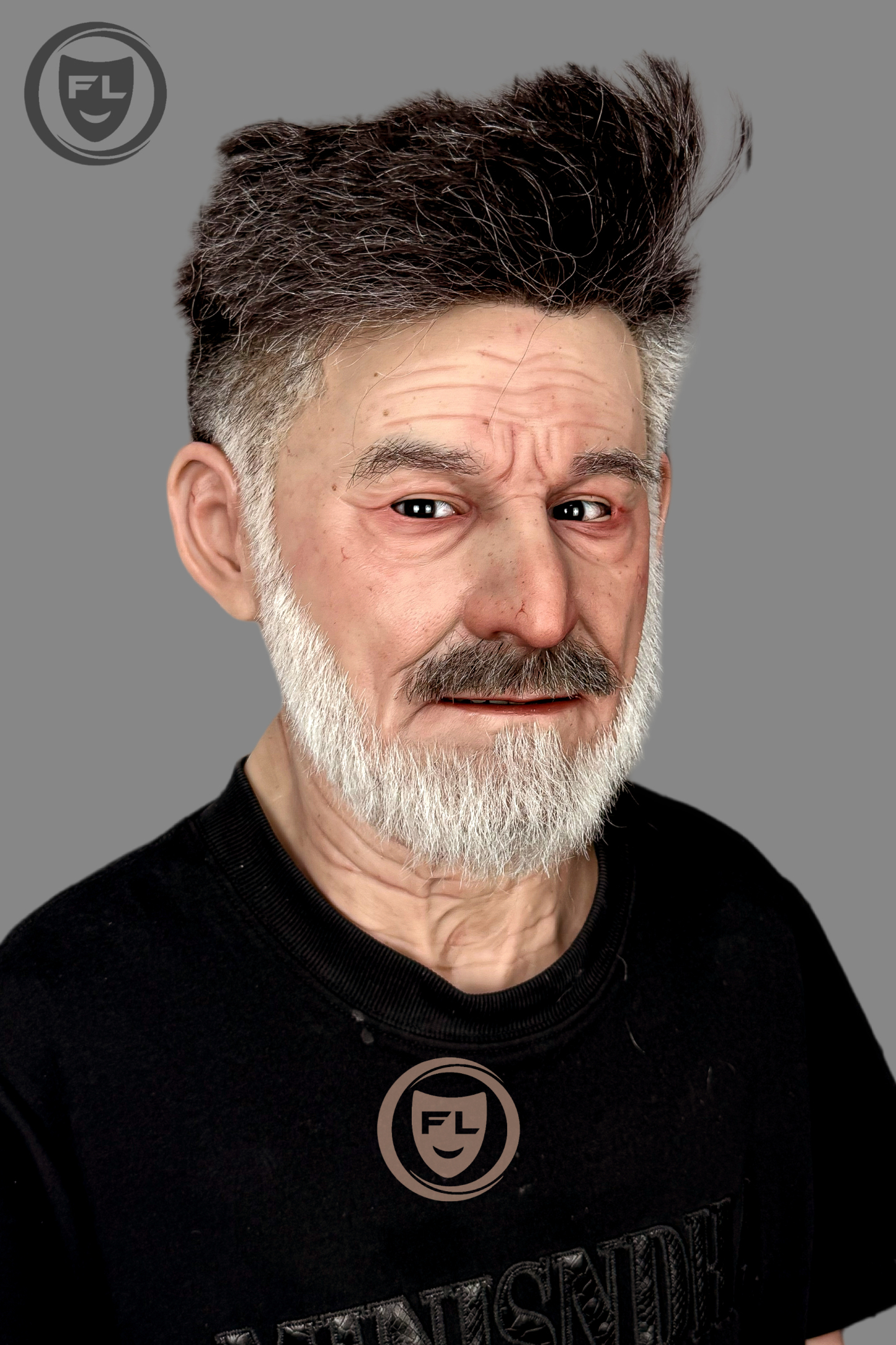 Ente Ultra Realistic Silicone Mask – Full Head Elderly Male Cosplay & Film Prop