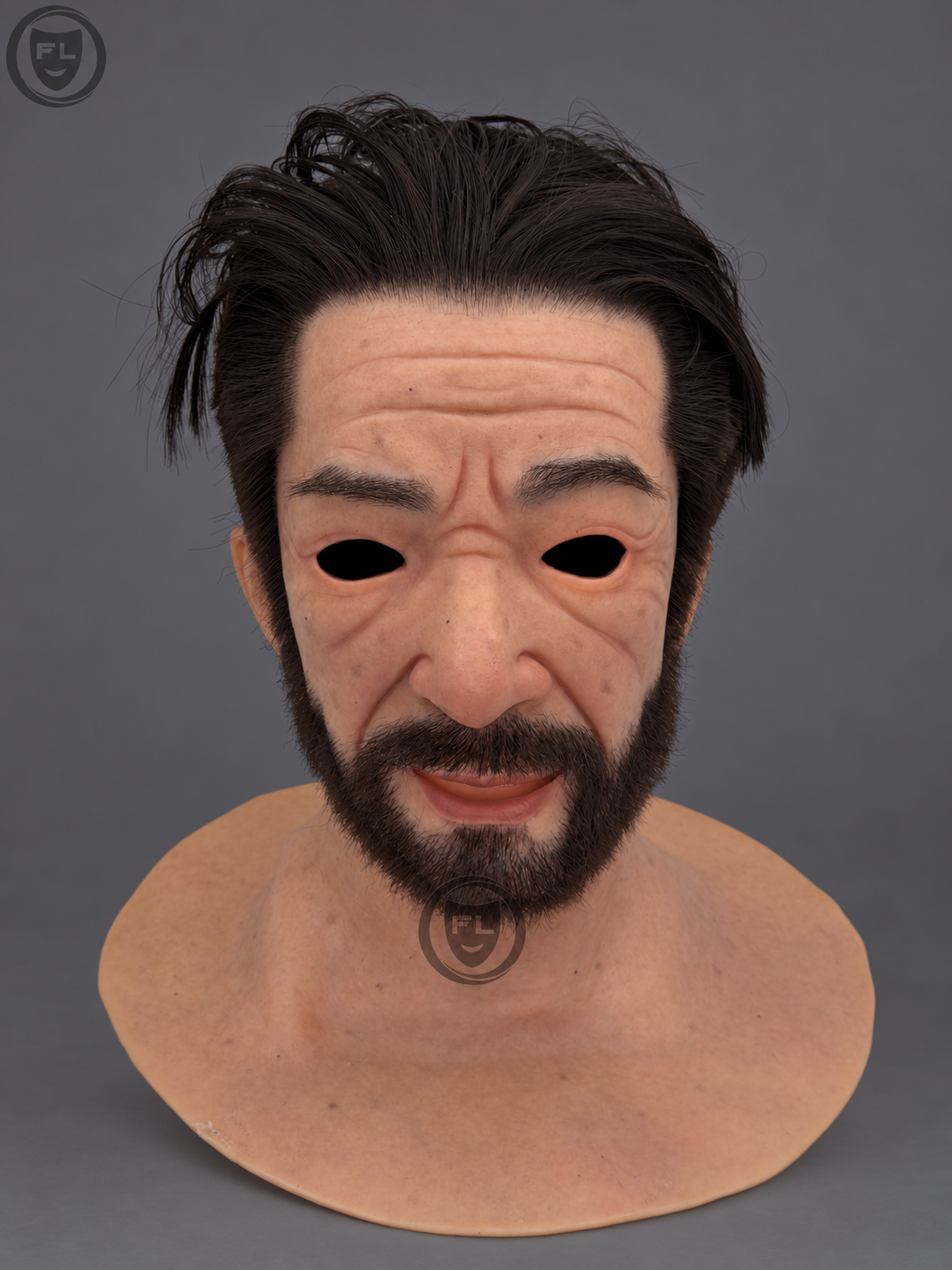 Textured Silicone Mask for Men, Realistic Silicone Mask of a Middle-Aged Man