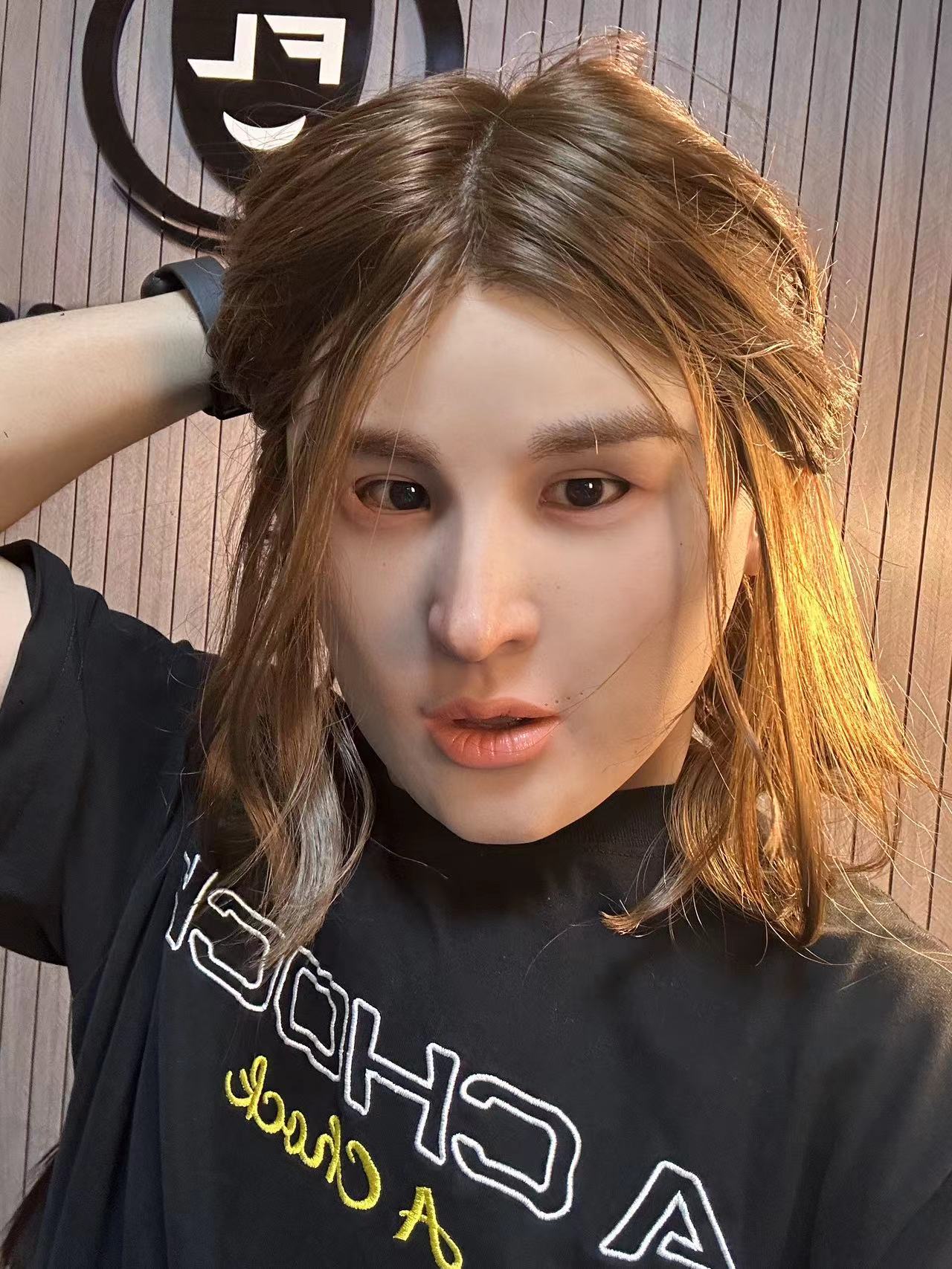 Beautiful woman with short hair