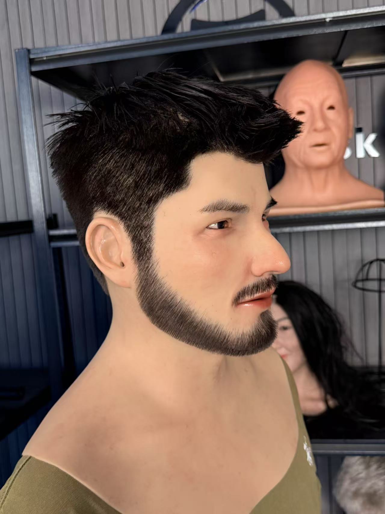 Attractive man with a charming beard