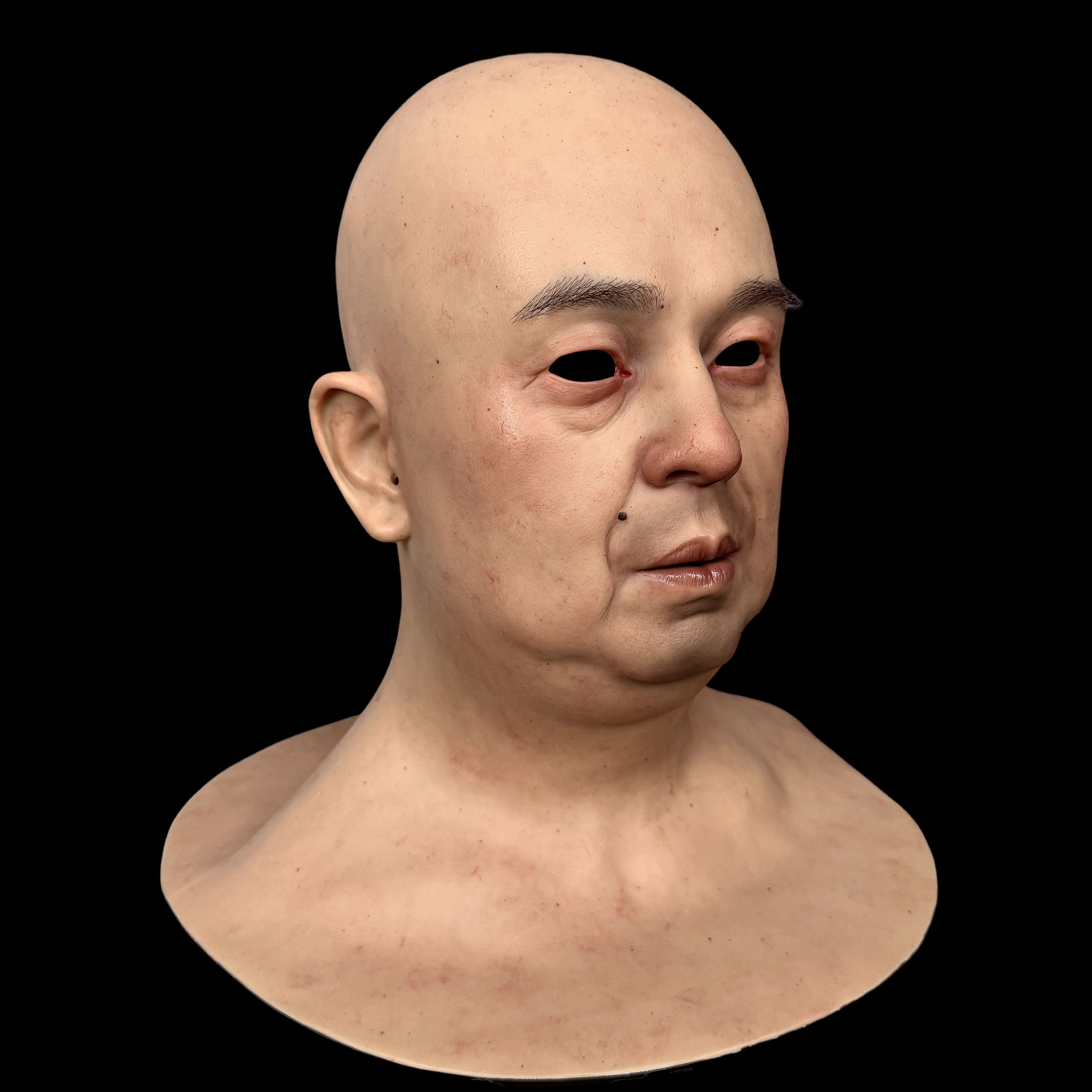 Realistic Middle-Aged Silicone Full Head Mask for Cosplay – Fei Lang
