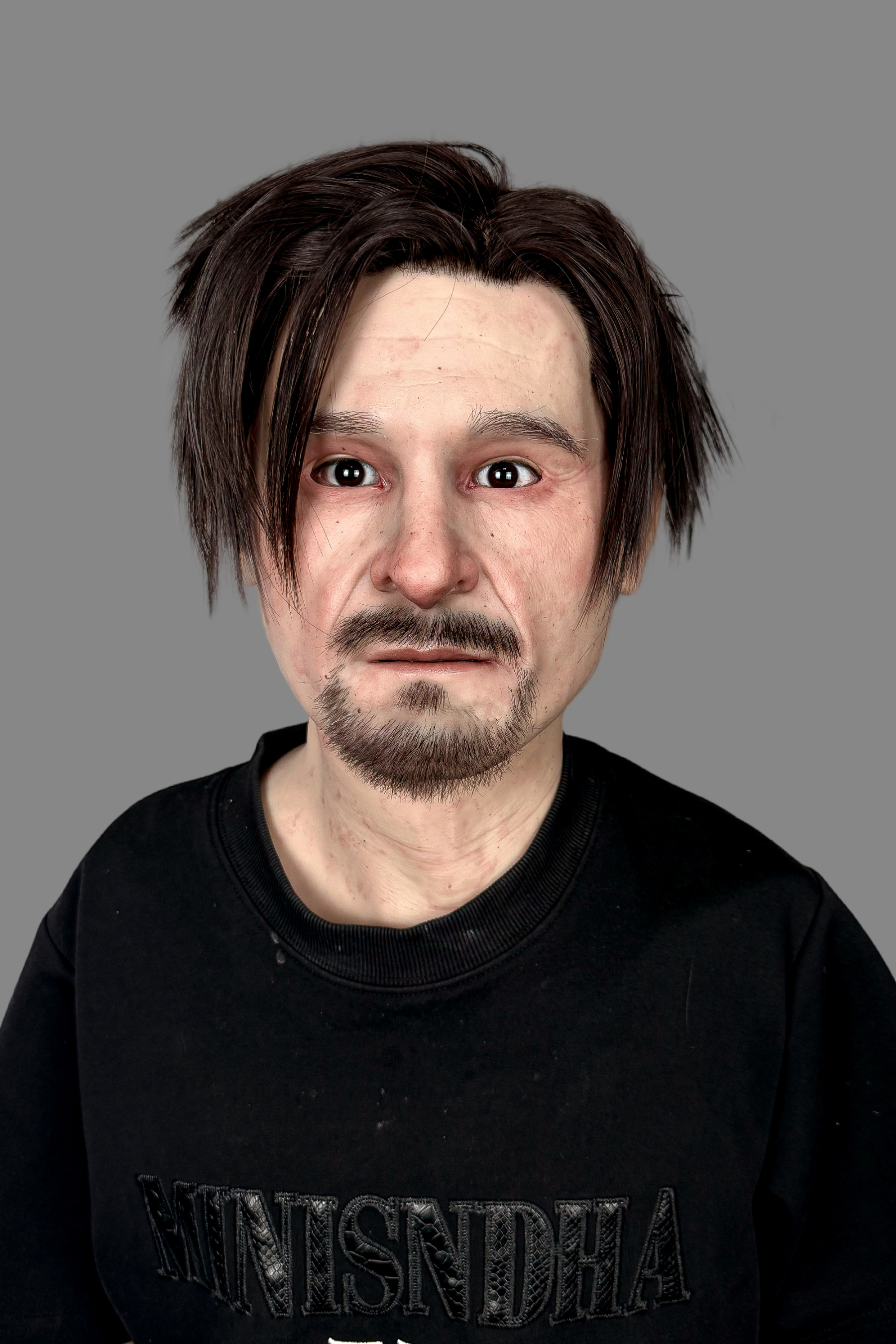 Hunter Realistic Silicone Mask  Full Head Male Mask for Cosplay & Halloween