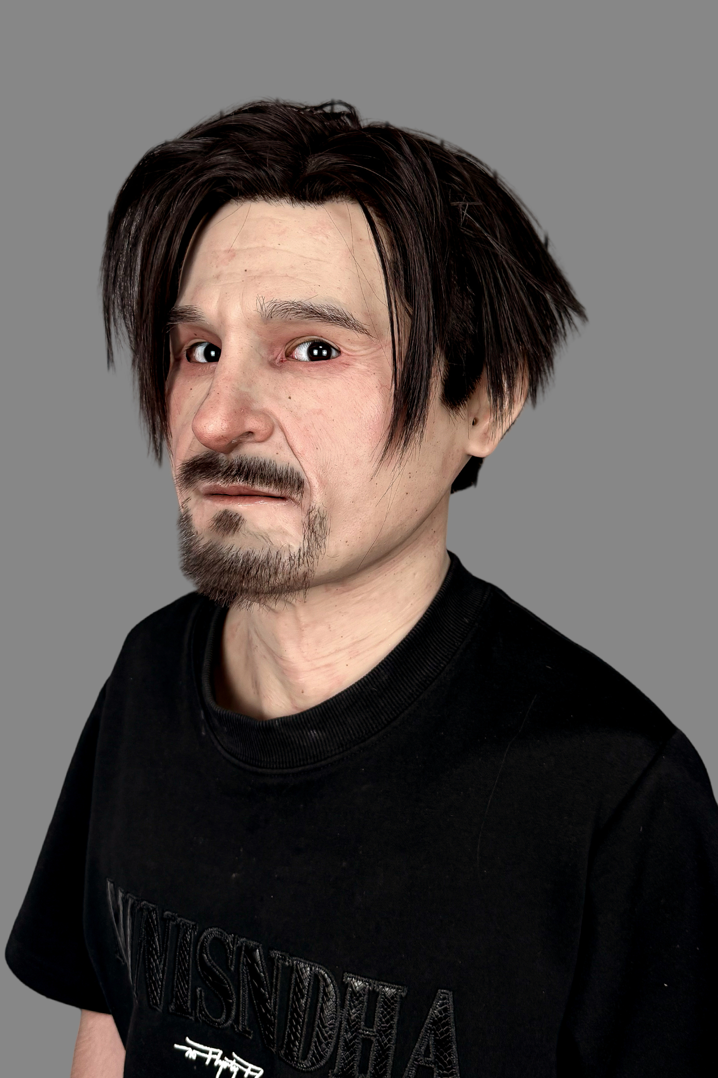 Hunter Realistic Silicone Mask  Full Head Male Mask for Cosplay & Halloween