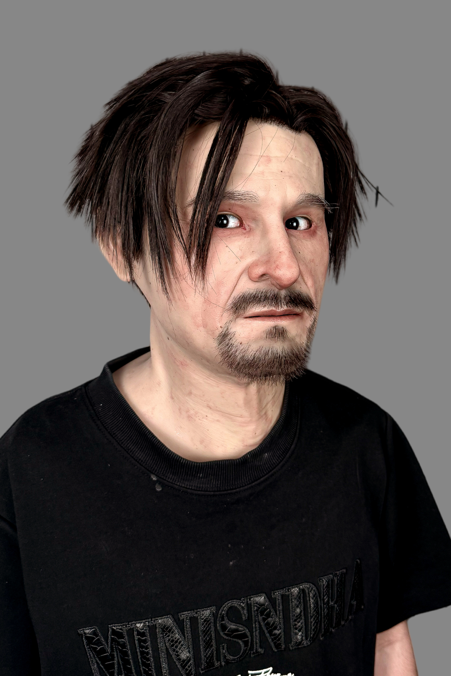 Hunter Realistic Silicone Mask  Full Head Male Mask for Cosplay & Halloween