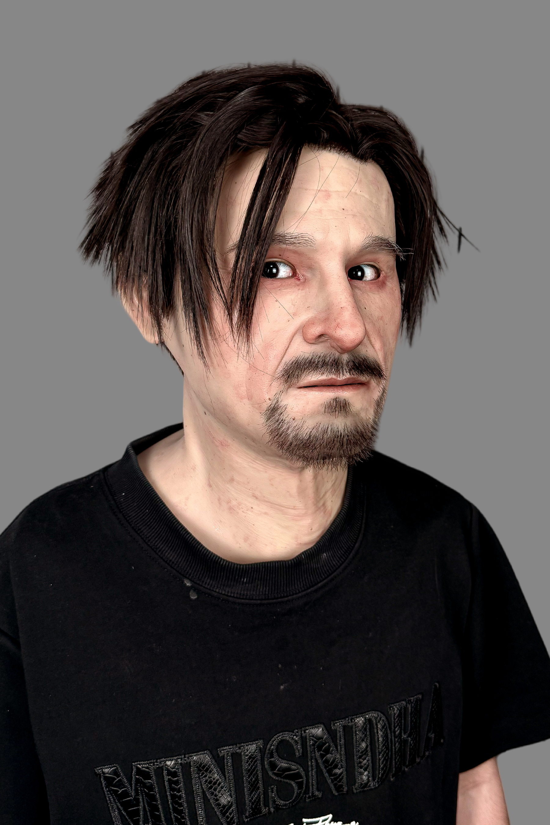 Hunter Realistic Silicone Mask  Full Head Male Mask for Cosplay & Halloween