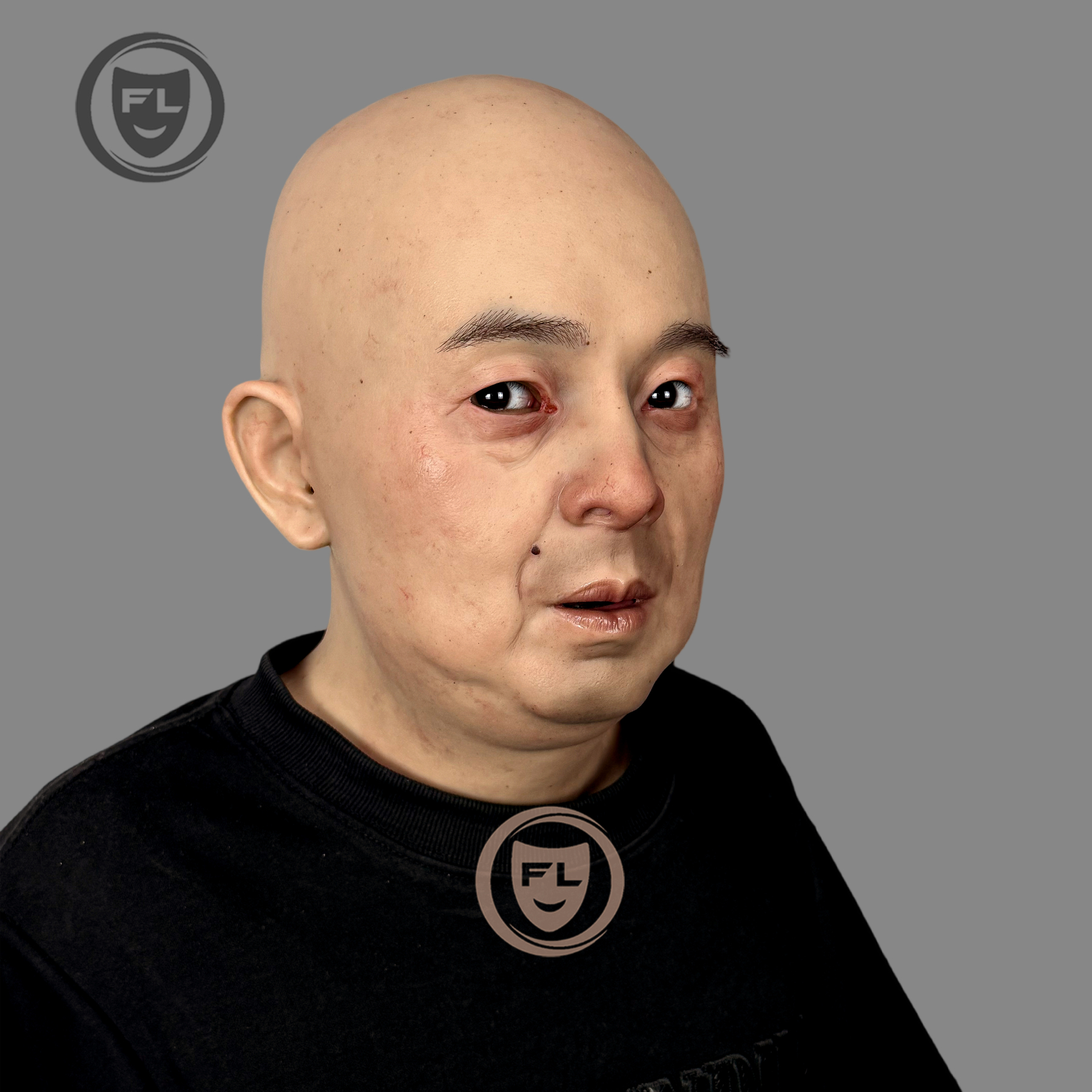 Lucas Ultra Realistic Elderly Silicone Mask | Full Head Old Man Cosplay Mask