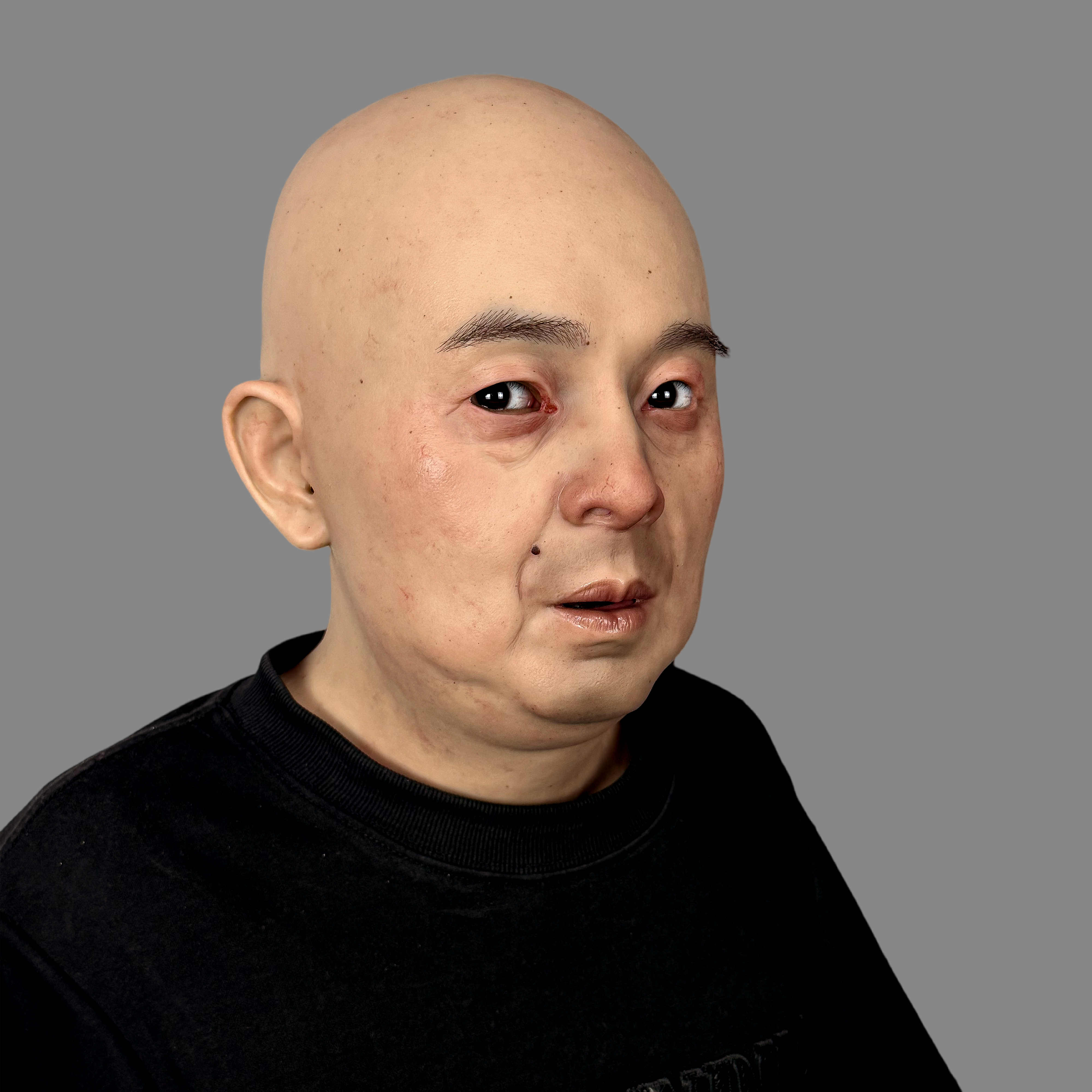 Realistic Middle-Aged Silicone Full Head Mask for Cosplay – Fei Lang