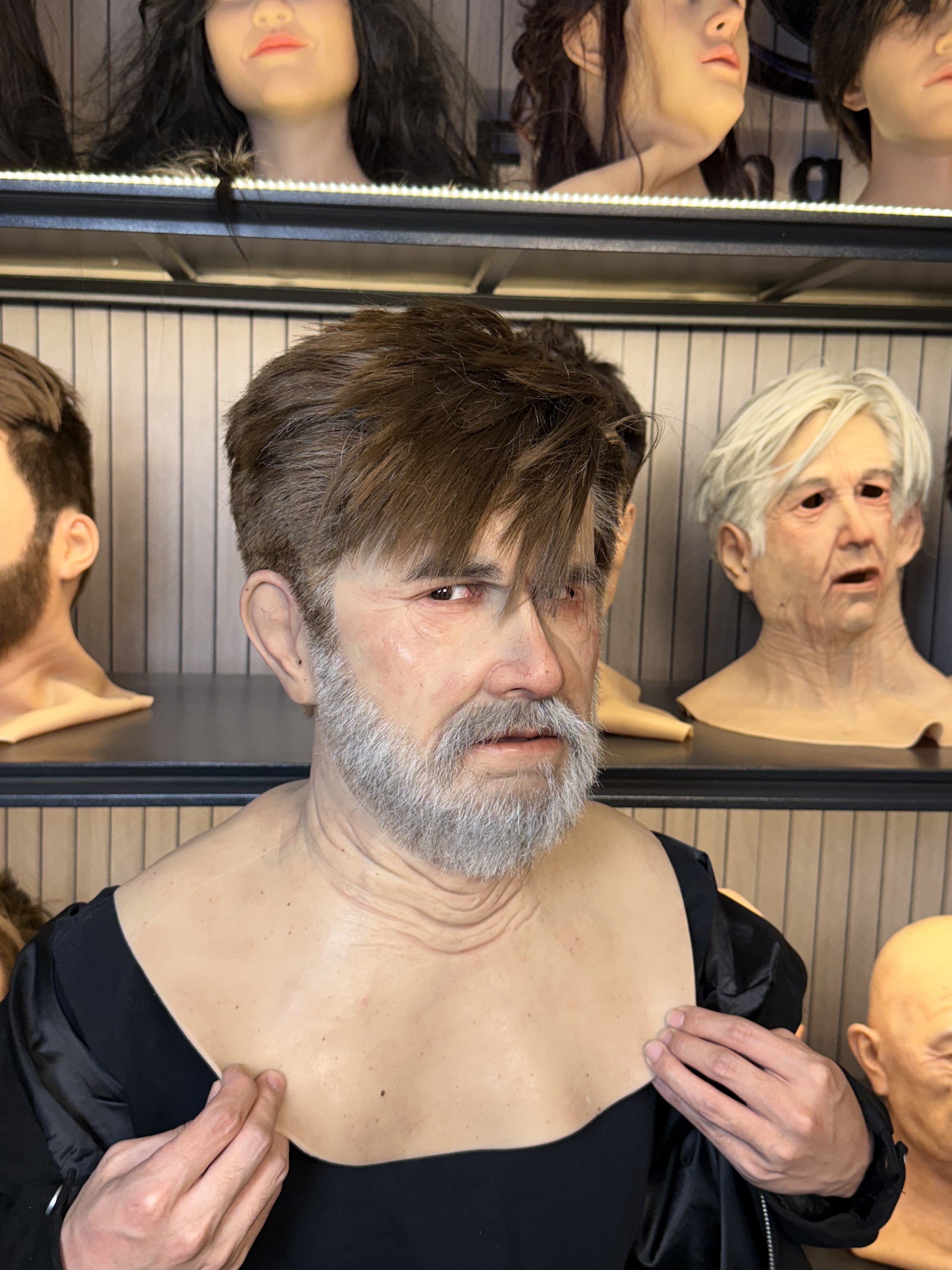 Hyper-Realistic Male Silicone Mask – Movie-Grade Full Face Mask for Cosplay, Film & Performance