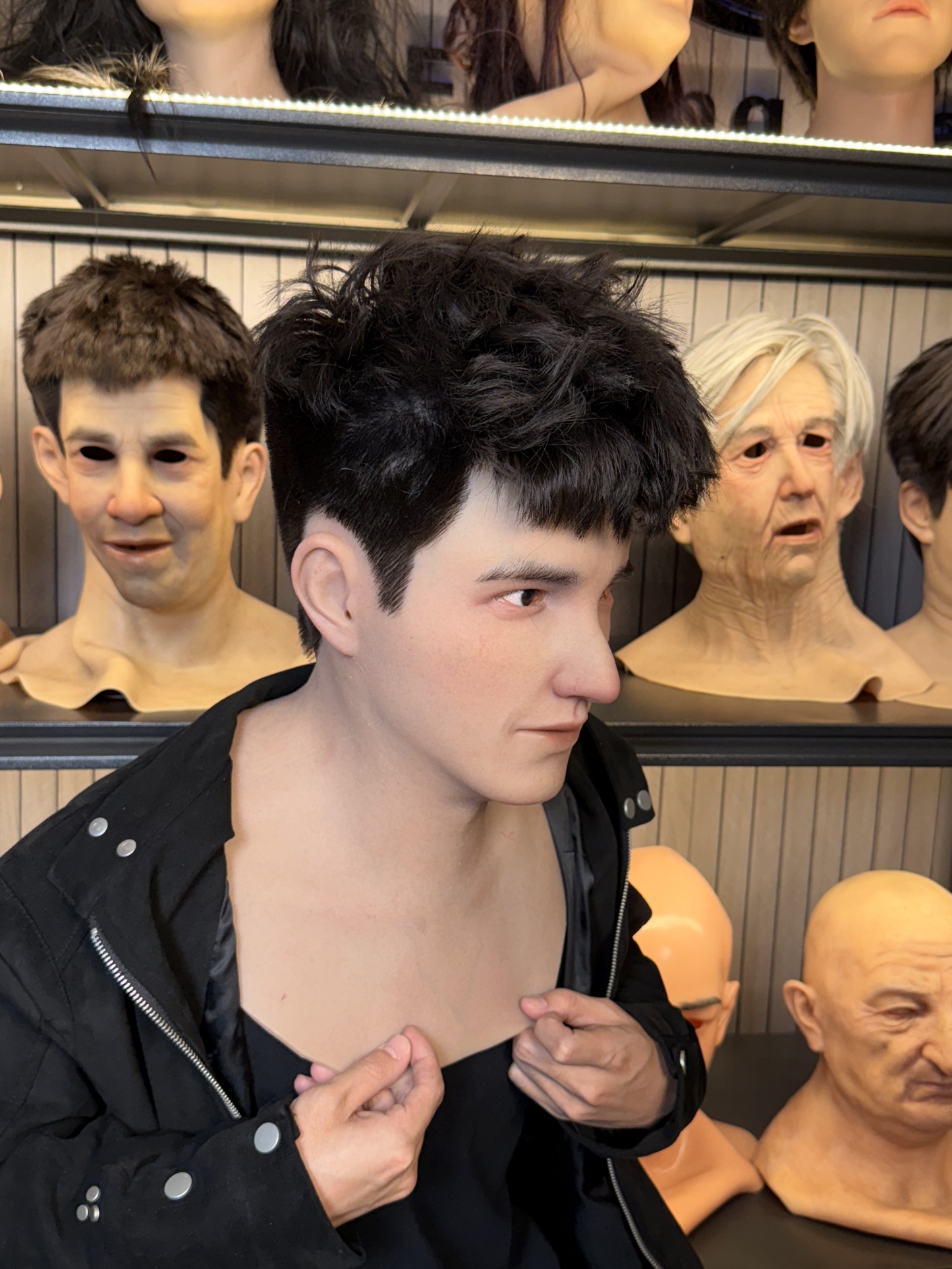 Edward Silicone Mask – Realistic Young Male Full Head Cosplay Prop