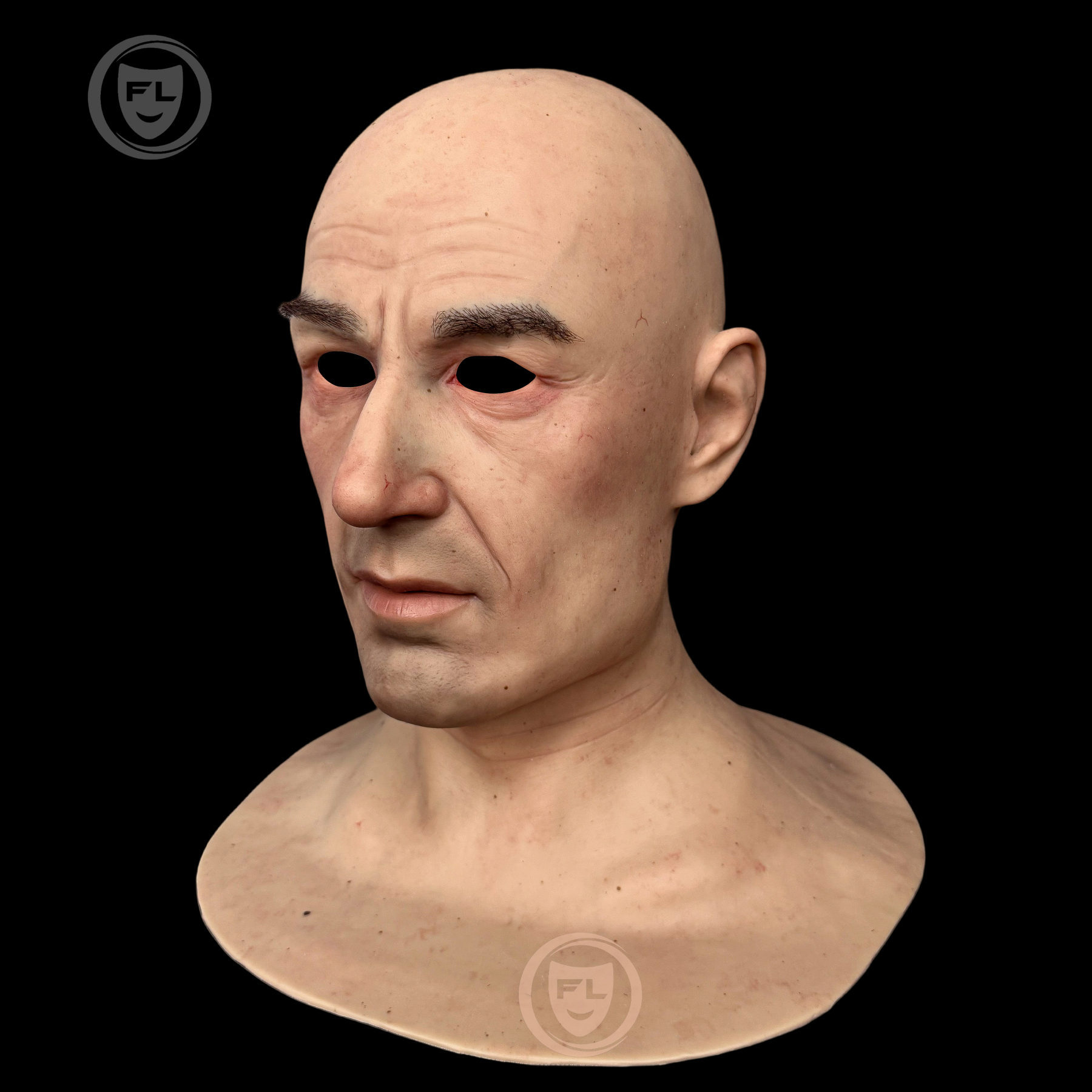 Lucas Ultra Realistic Elderly Silicone Mask | Full Head Old Man Cosplay Mask