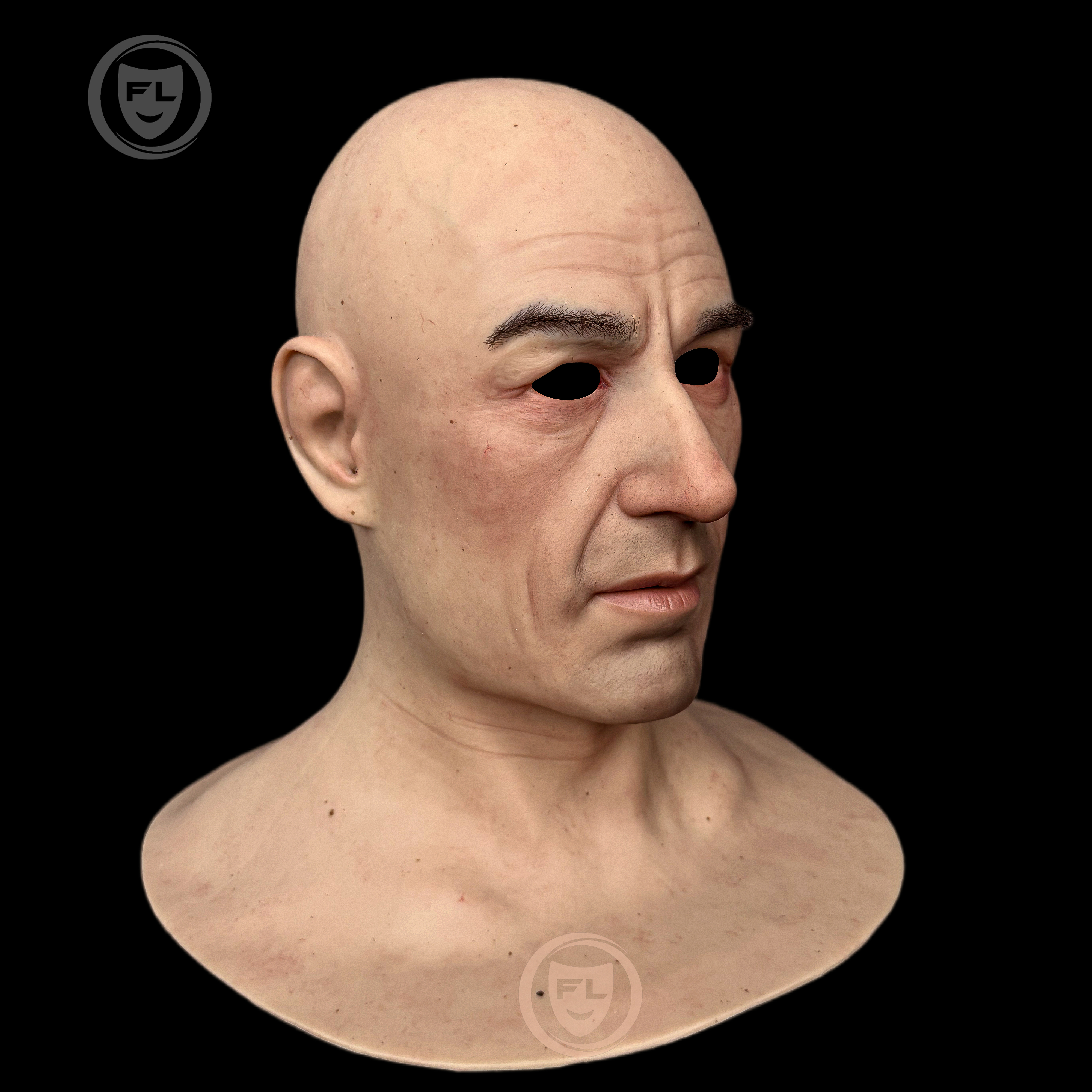 Lucas Ultra Realistic Elderly Silicone Mask | Full Head Old Man Cosplay Mask