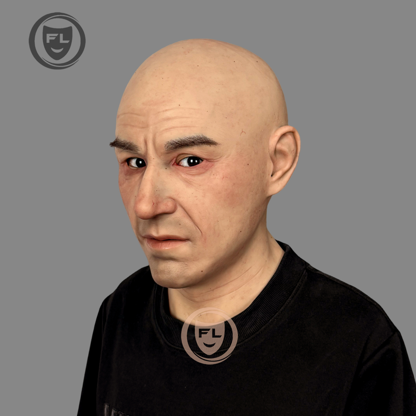 Lucas Ultra Realistic Elderly Silicone Mask | Full Head Old Man Cosplay Mask