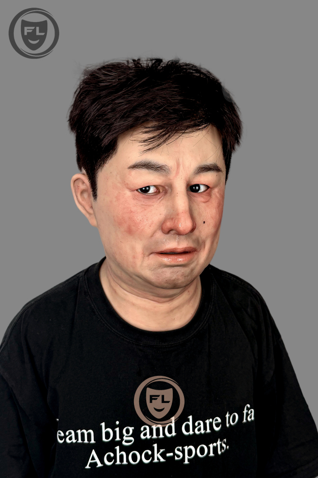 Realistic Asian disguise silicone mask