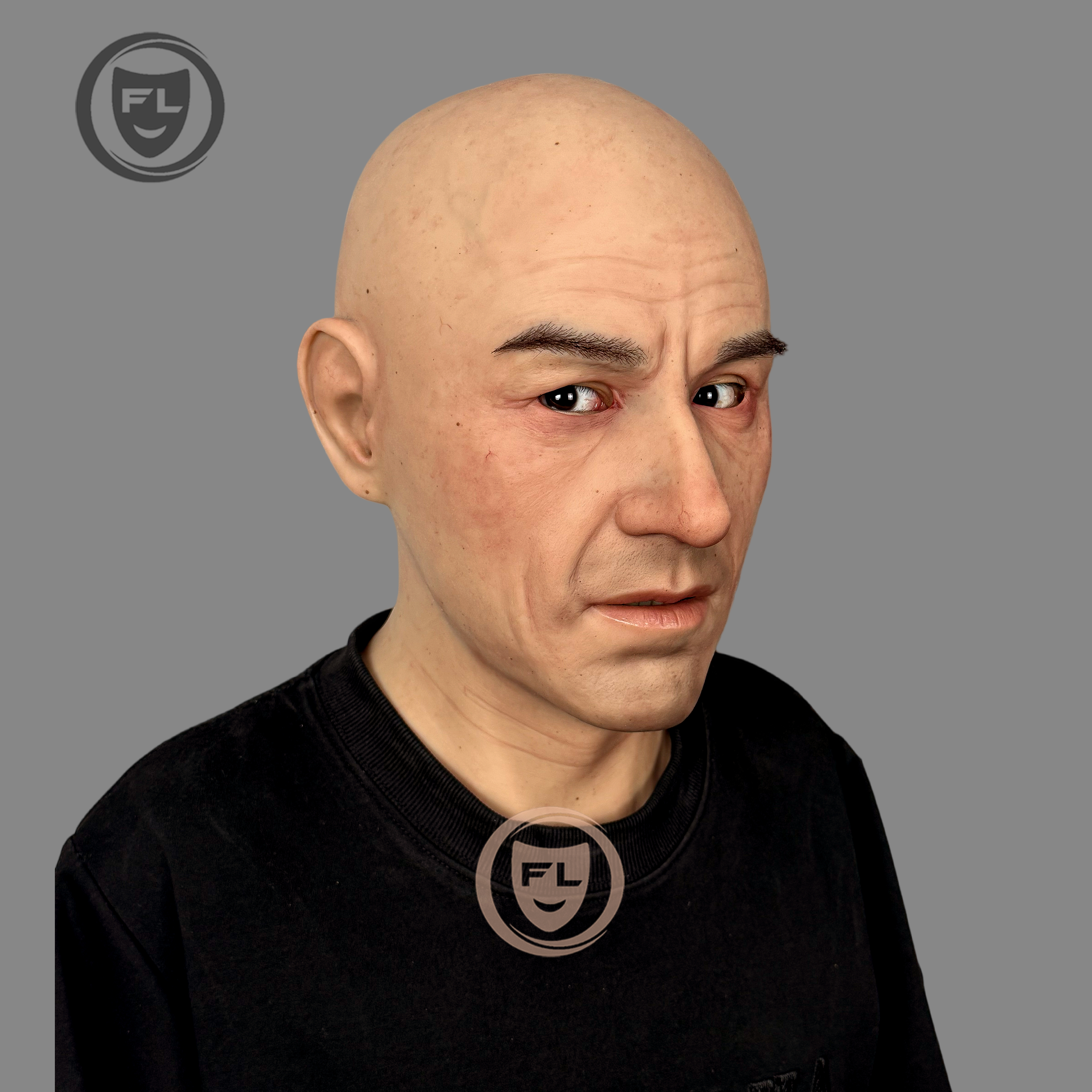 Lucas Ultra Realistic Elderly Silicone Mask | Full Head Old Man Cosplay Mask