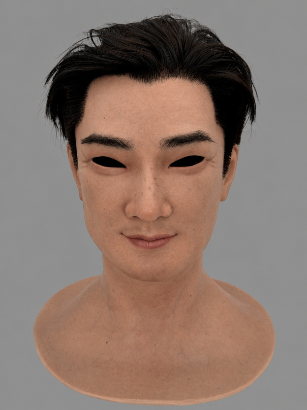 Asian Face Xiao Fei Silicone Mask (Young Adult)