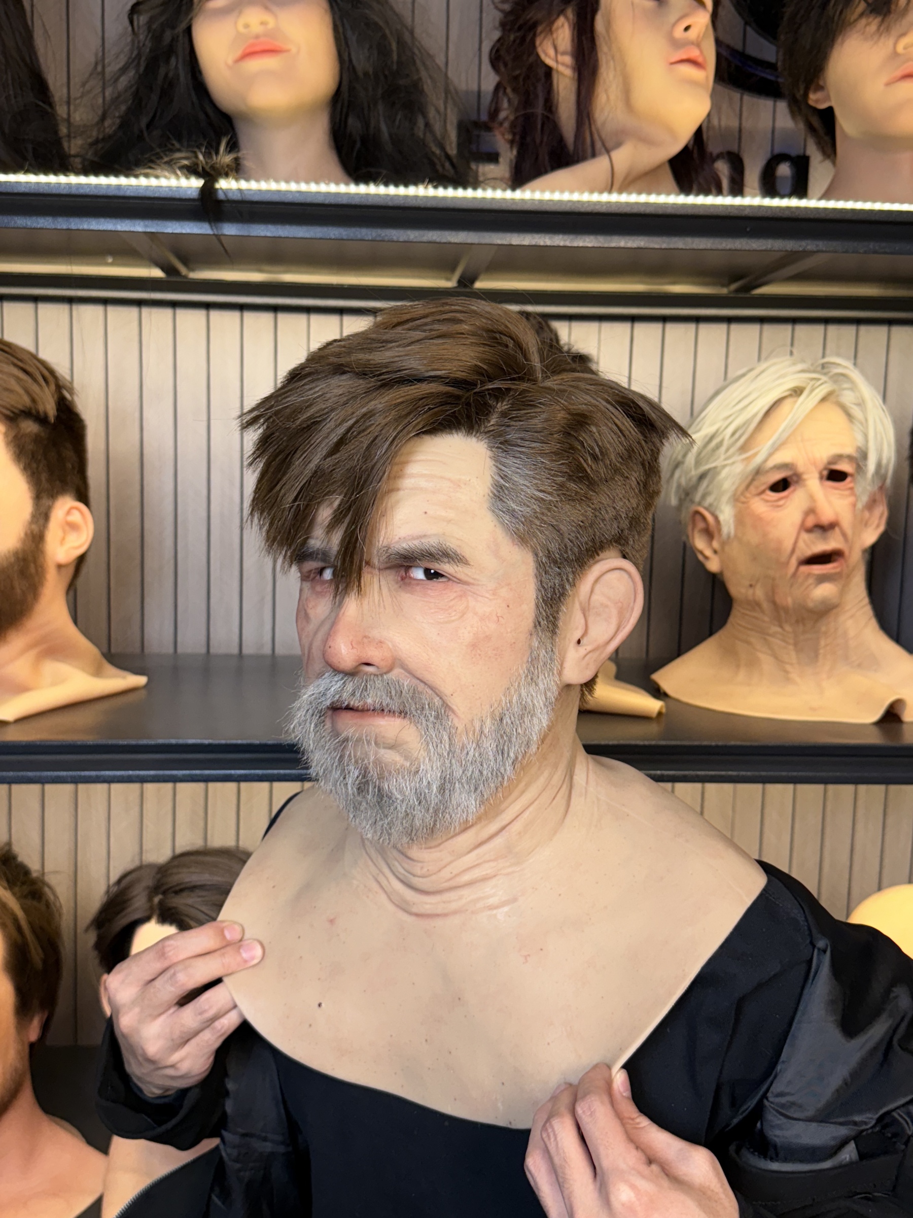 Hyper-Realistic Male Silicone Mask – Movie-Grade Full Face Mask for Cosplay, Film & Performance