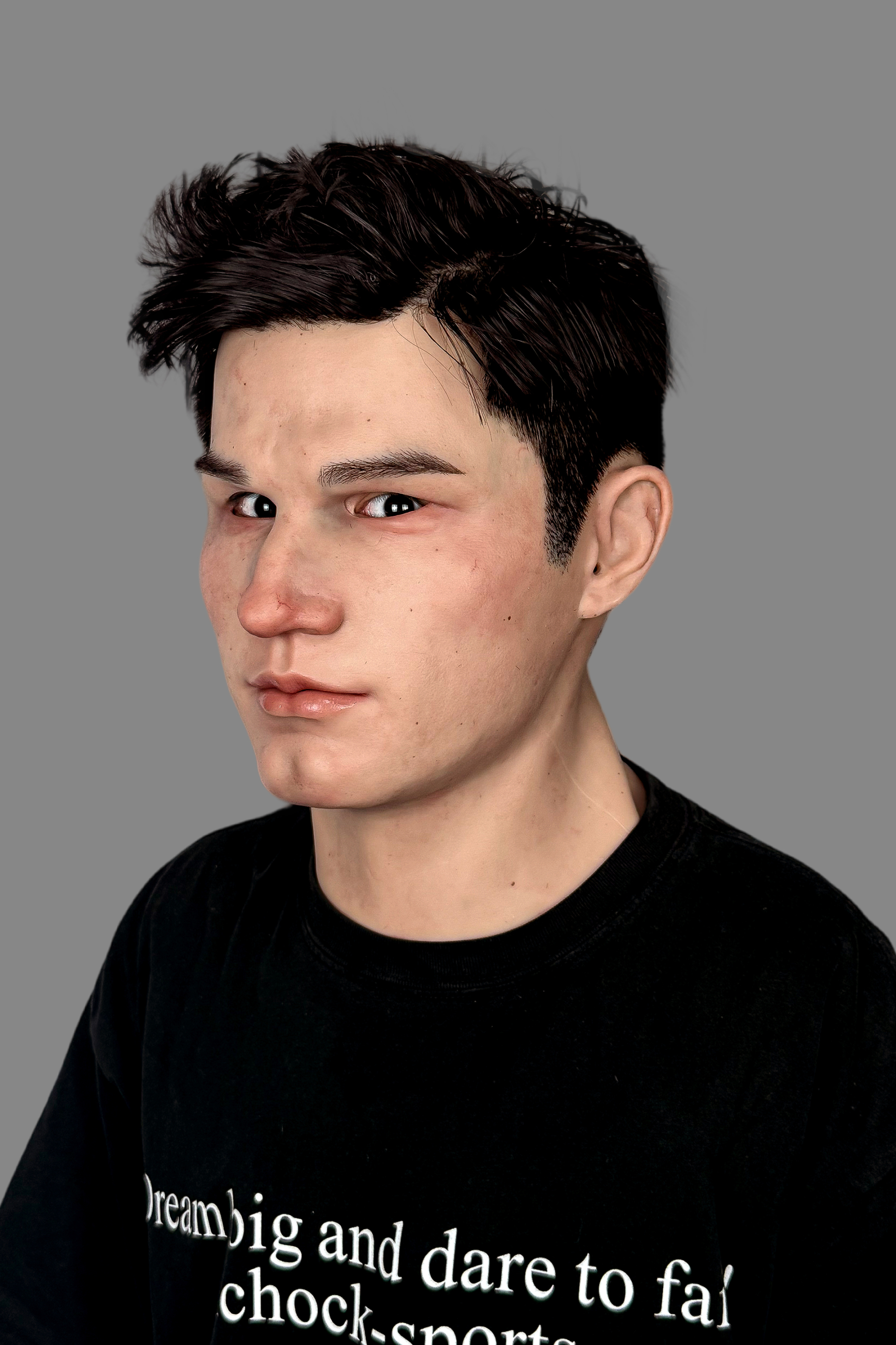 Light Realistic Silicone Mask – Full Head Male Mask for Cosplay & Halloween