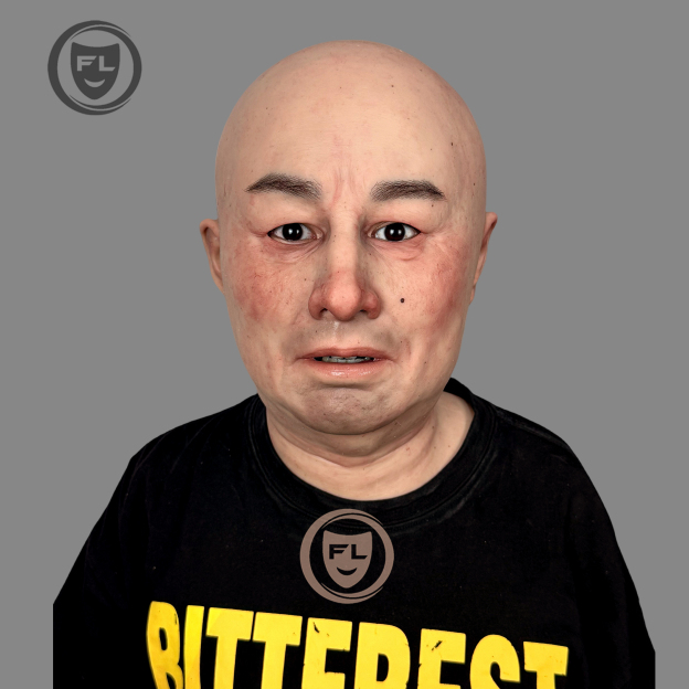 Realistic elderly disguise silicone mask