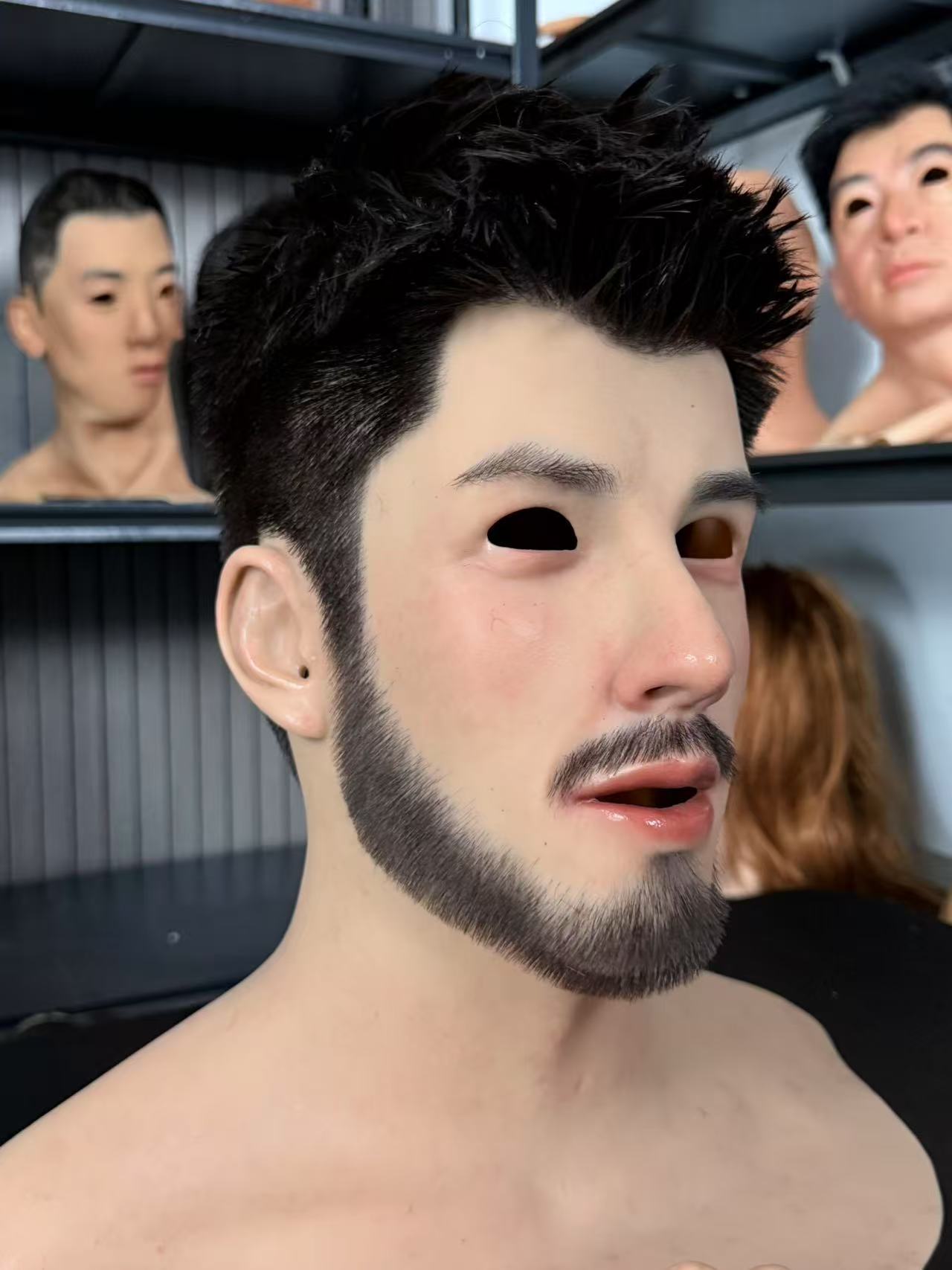 Attractive man with a charming beard