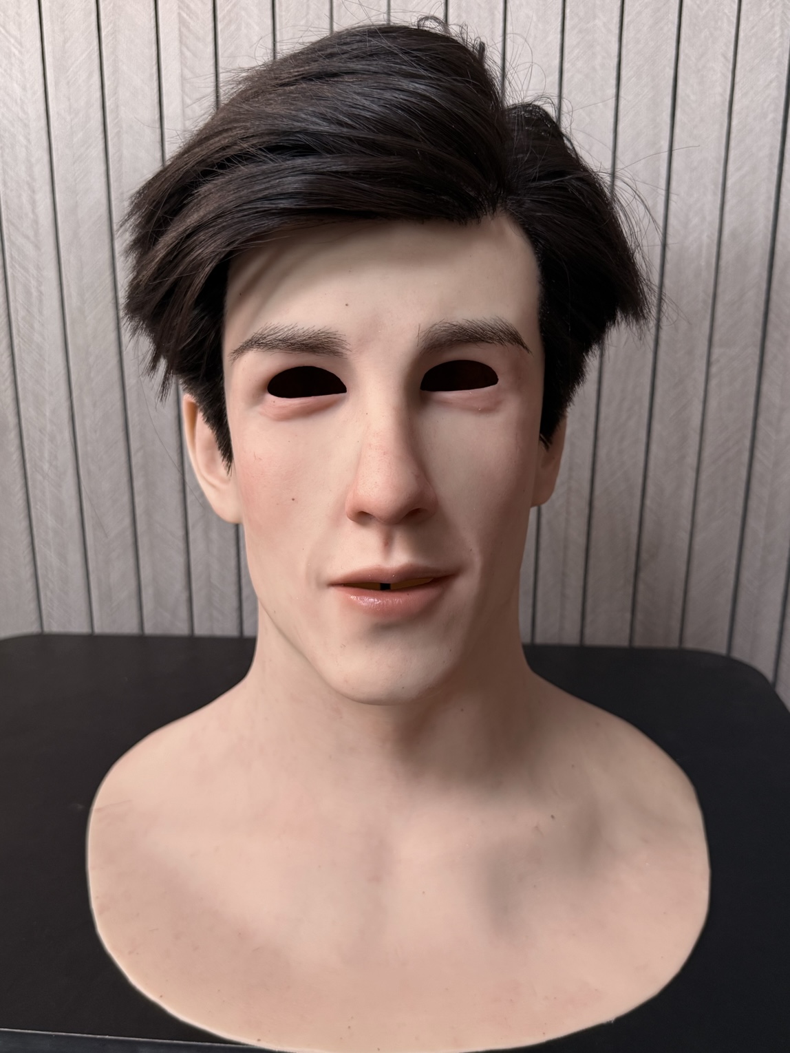 Long-haired handsome man