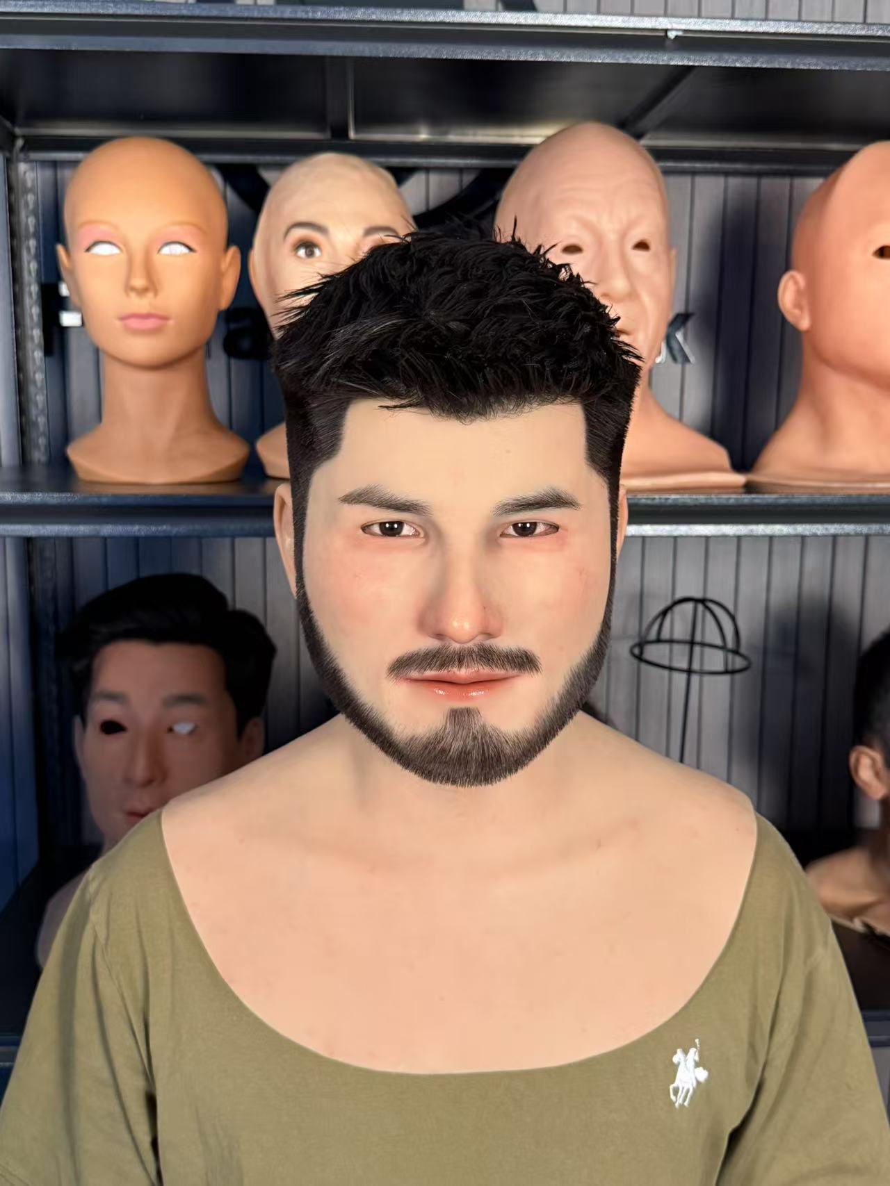 Attractive man with a charming beard