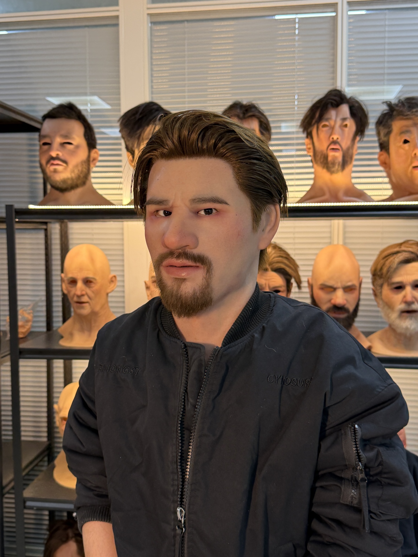 Realistic silicone mask