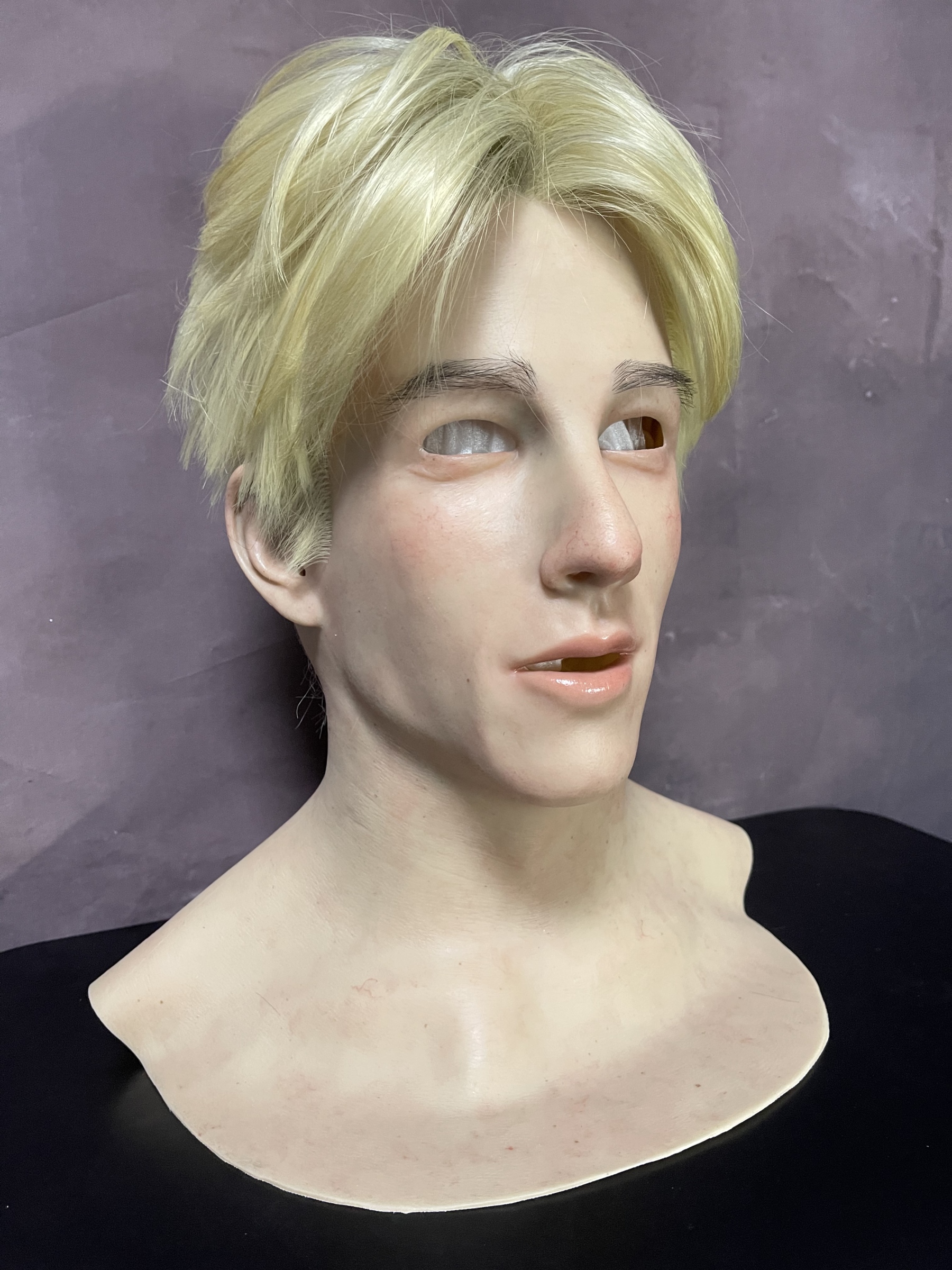 Handsome man silicone mask