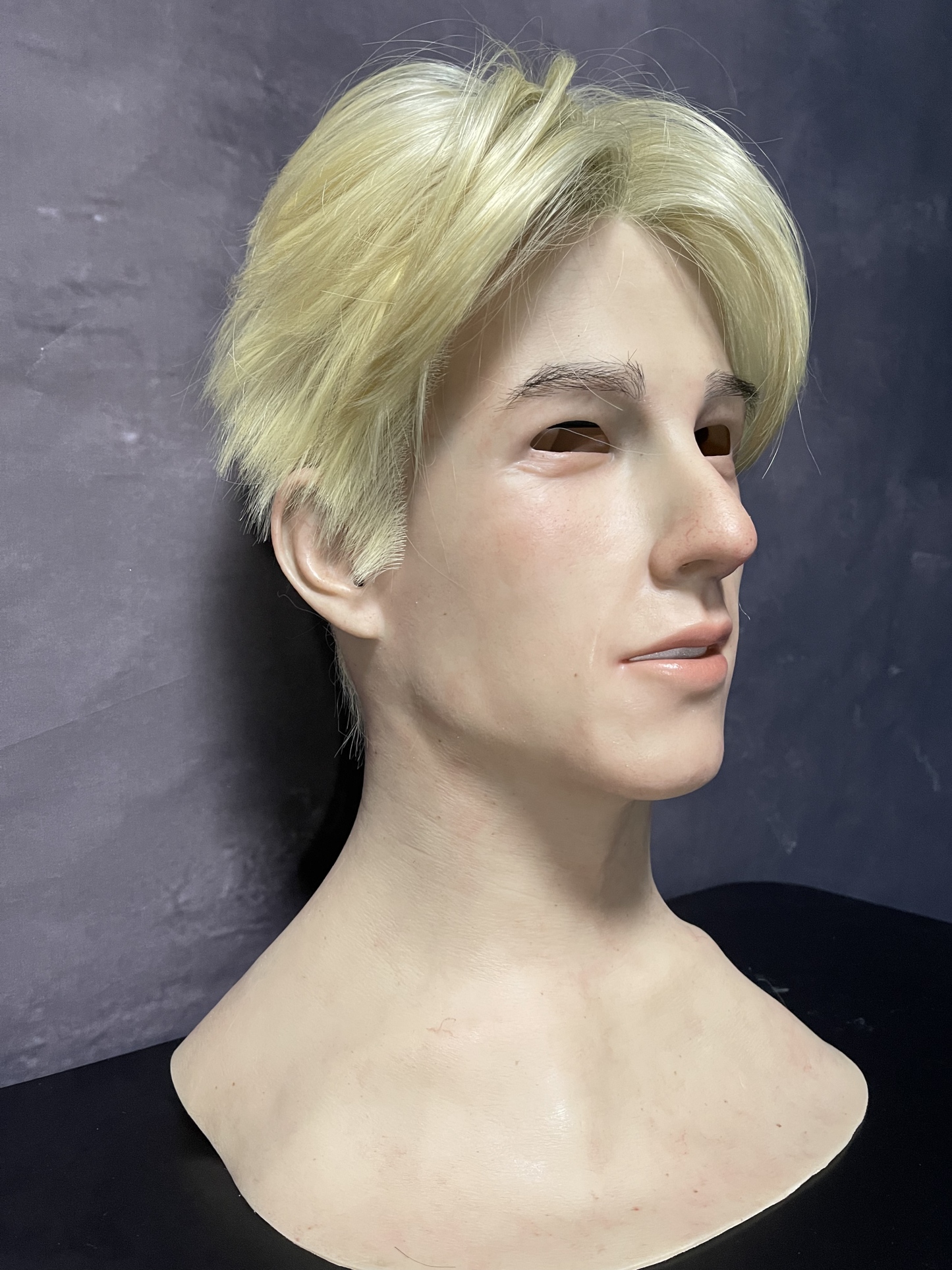 Handsome man silicone mask