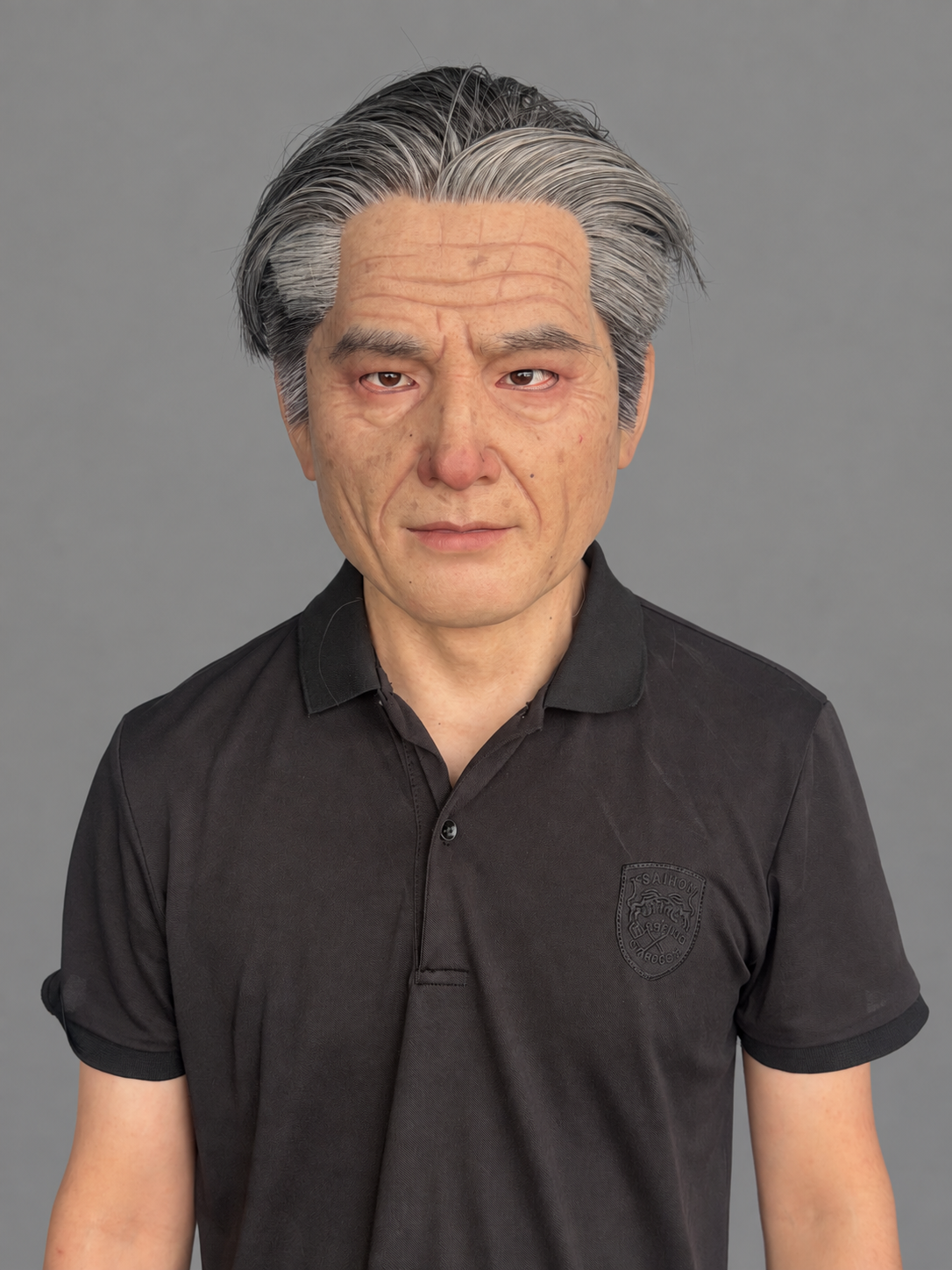 Textured Silicone Mask for Elderly Gentlemen