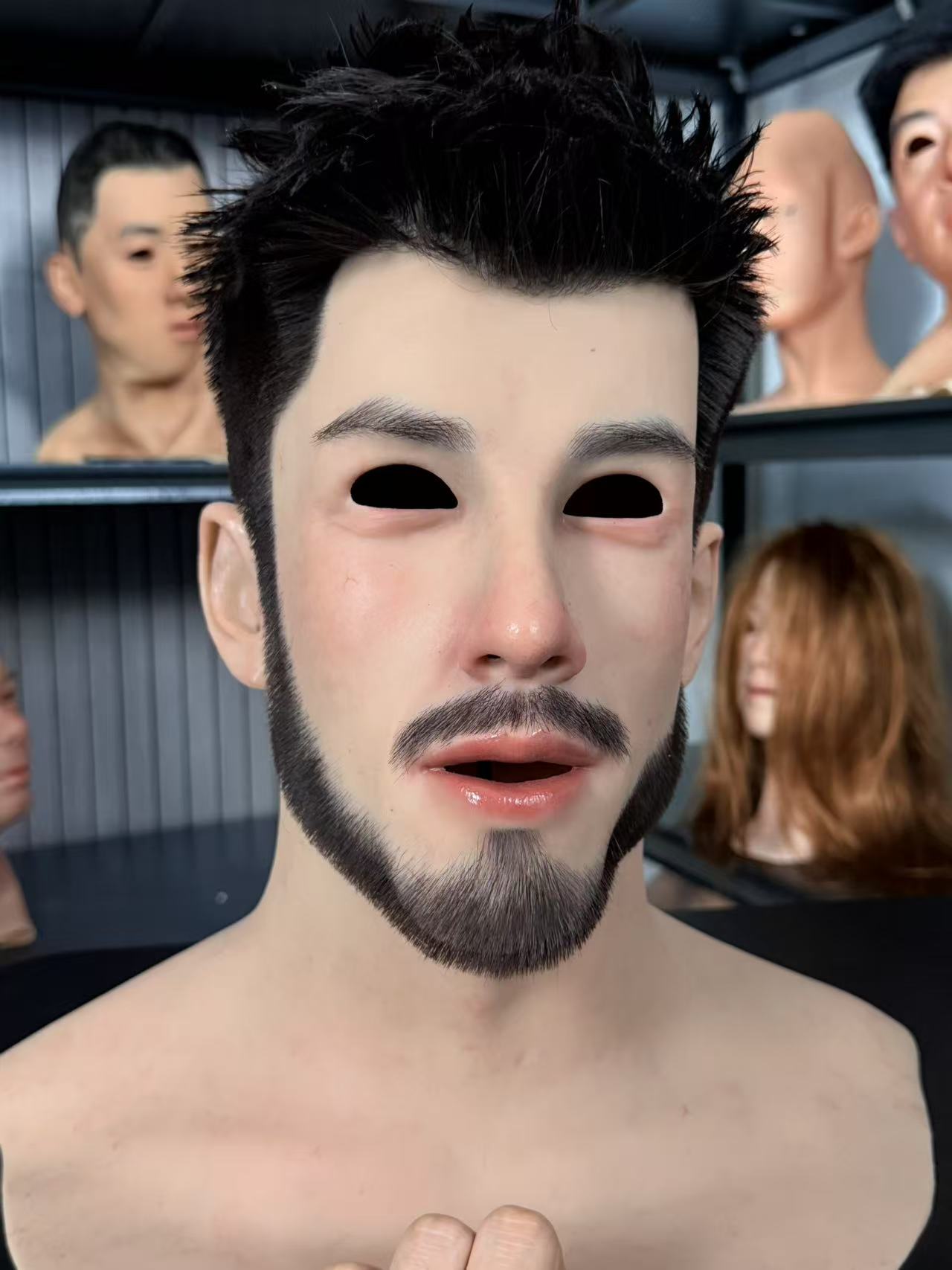 Attractive man with a charming beard