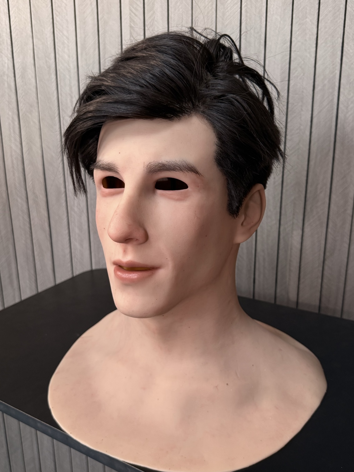 Long-haired handsome man