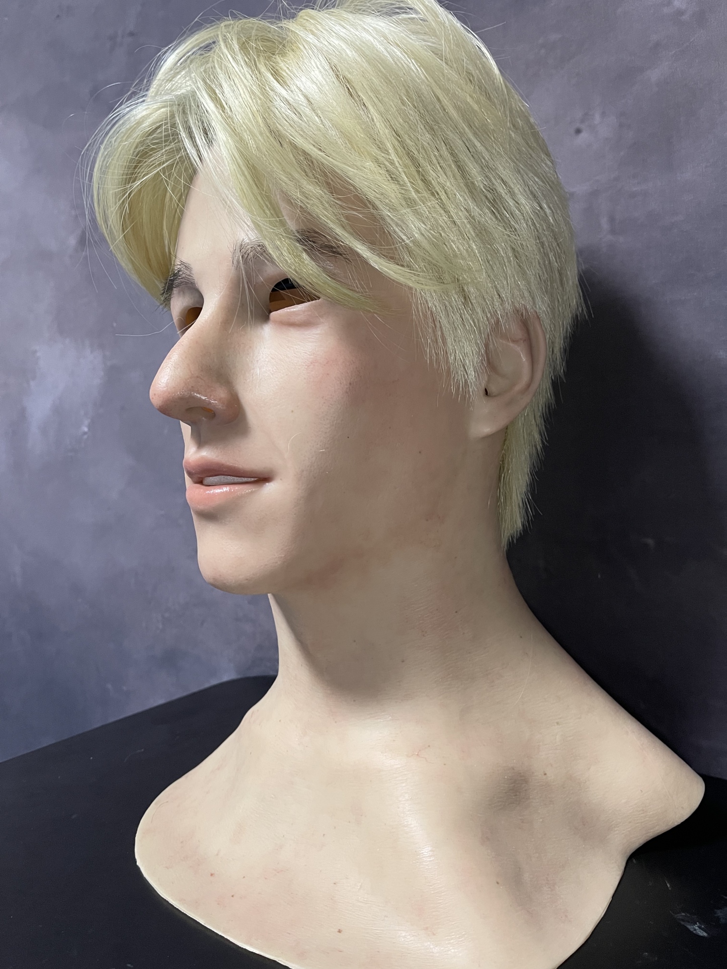 Handsome man silicone mask