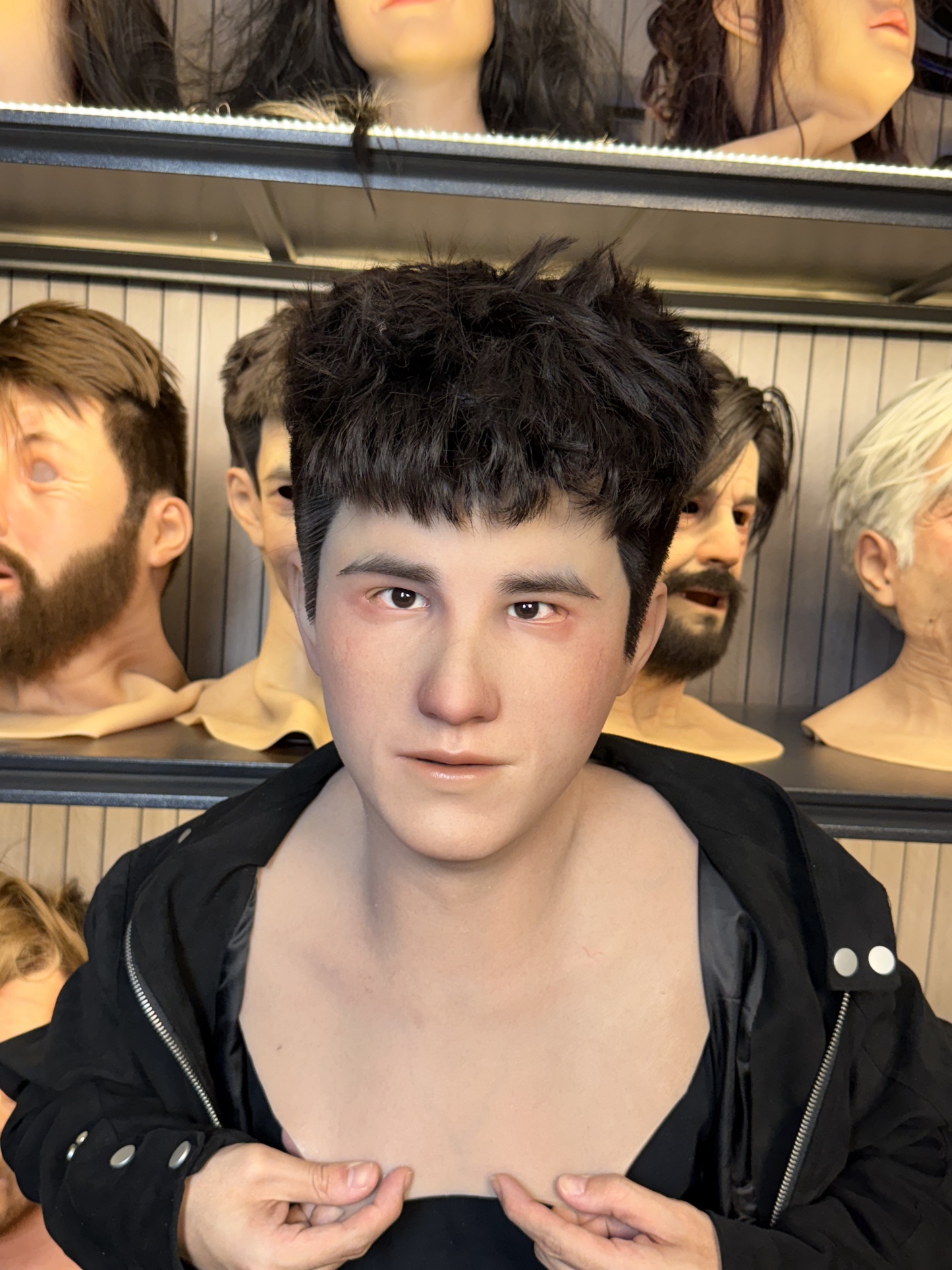 Edward Silicone Mask – Realistic Young Male Full Head Cosplay Prop